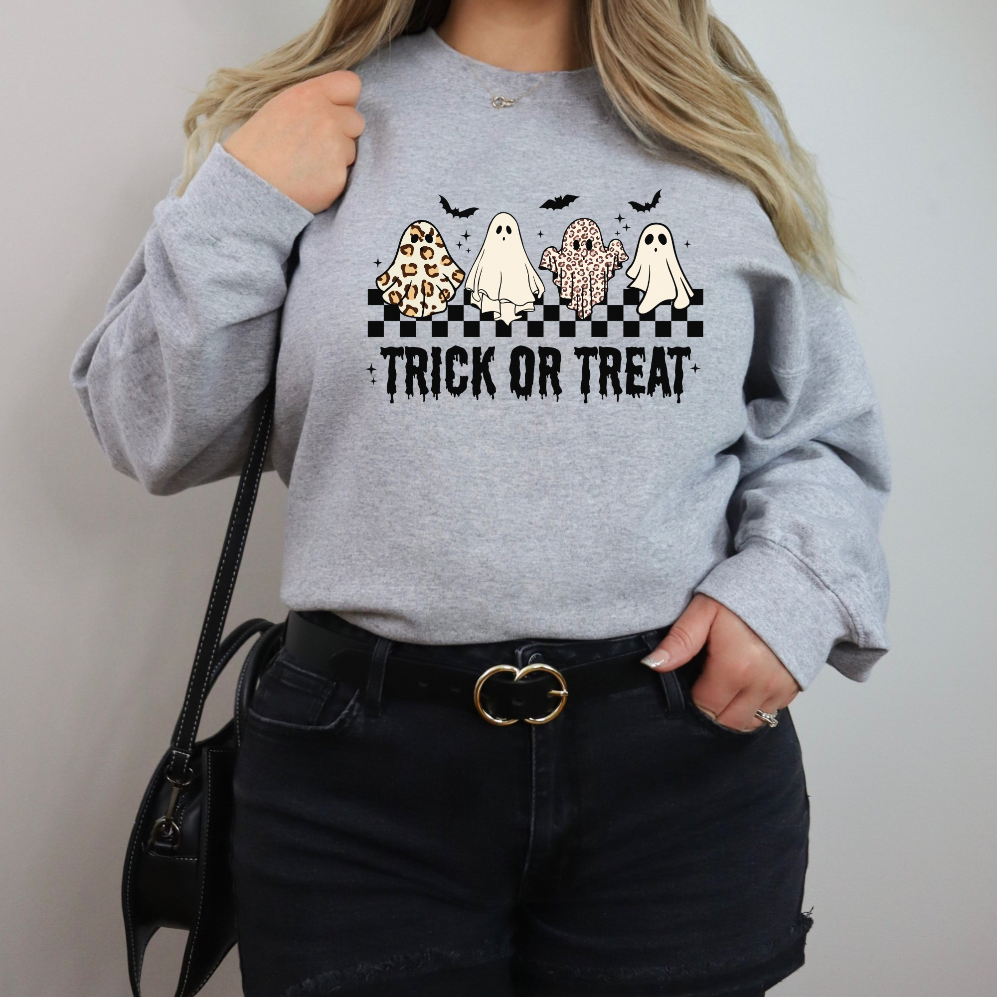 Retro Trick or Treat Sweatshirt | Women's Halloween Sweatshirt