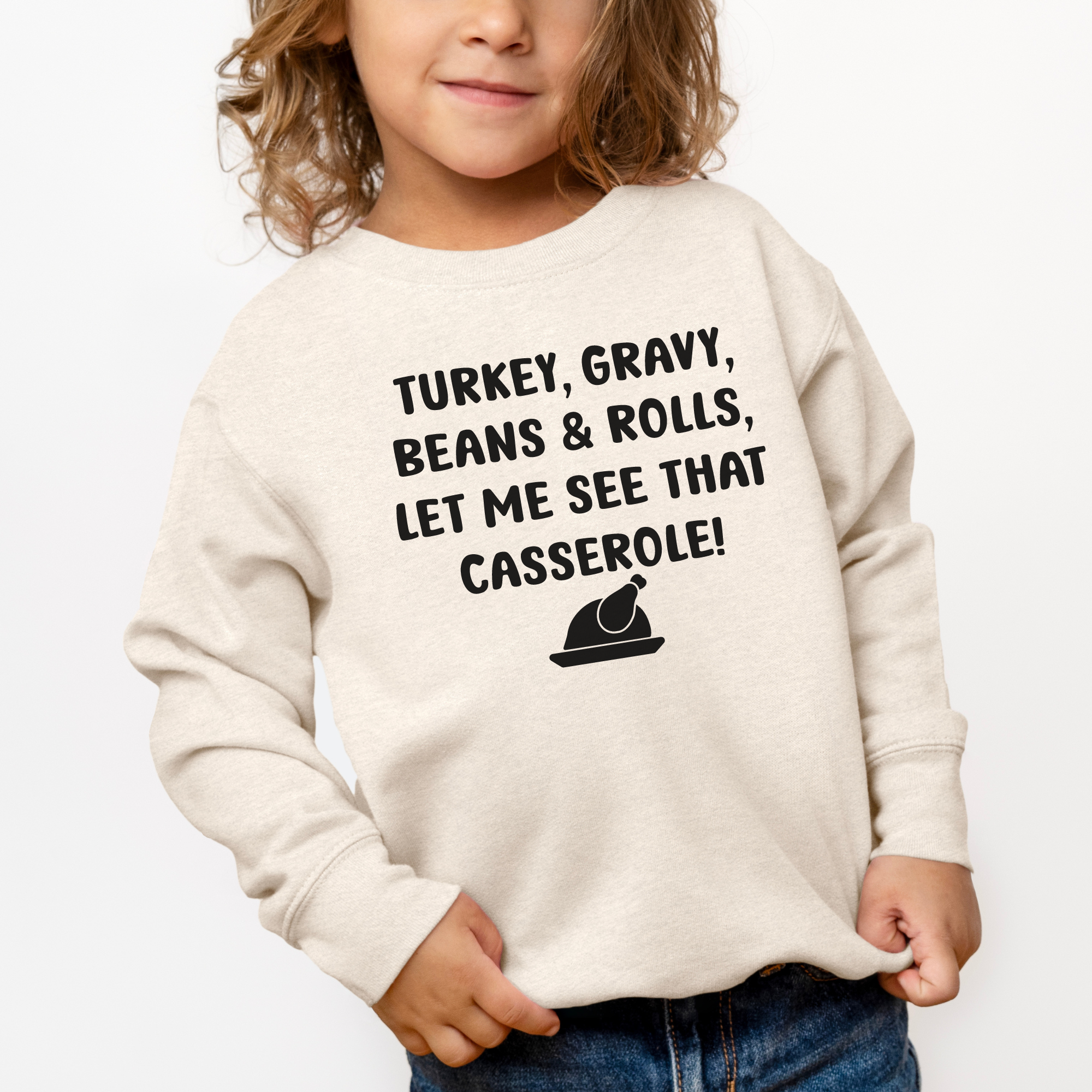 funny kids sweatshirt for thanksgiving or easter.