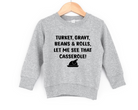 funny kids sweatshirt for thanksgiving or easter.