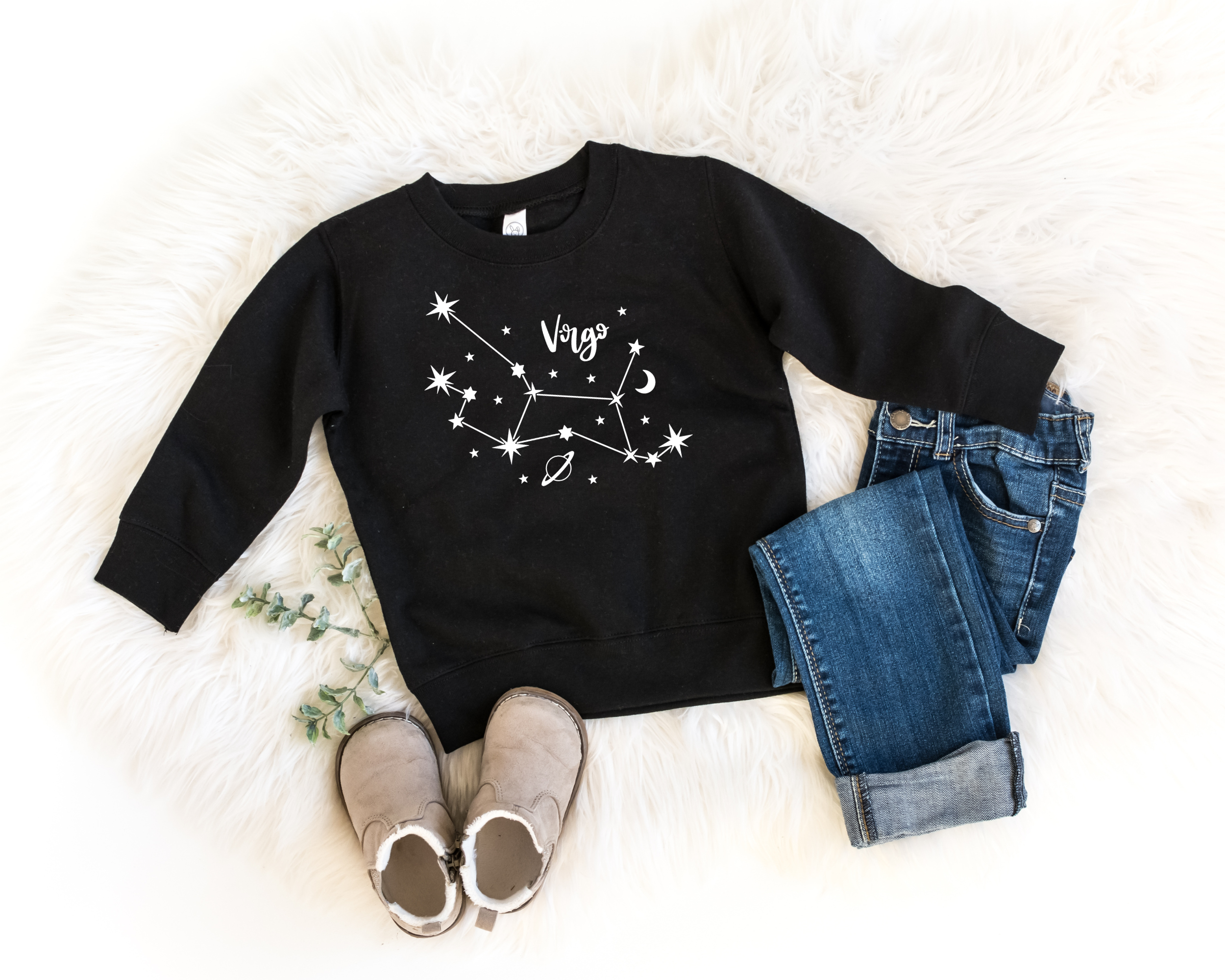 virgo kids zodiac sign shirt.  Virgo constellation sweatshirt.