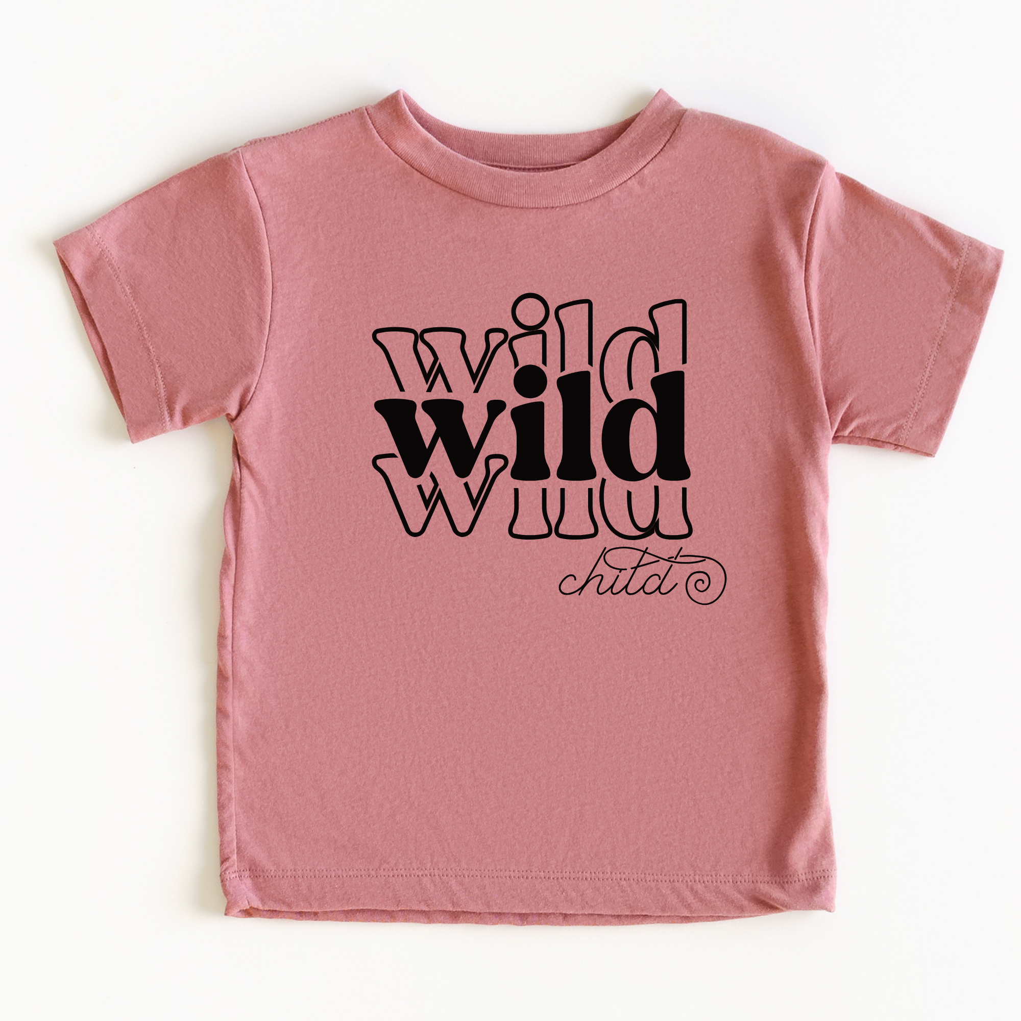Wild Child Stacked T-Shirt | Cute Kids T-Shirt
