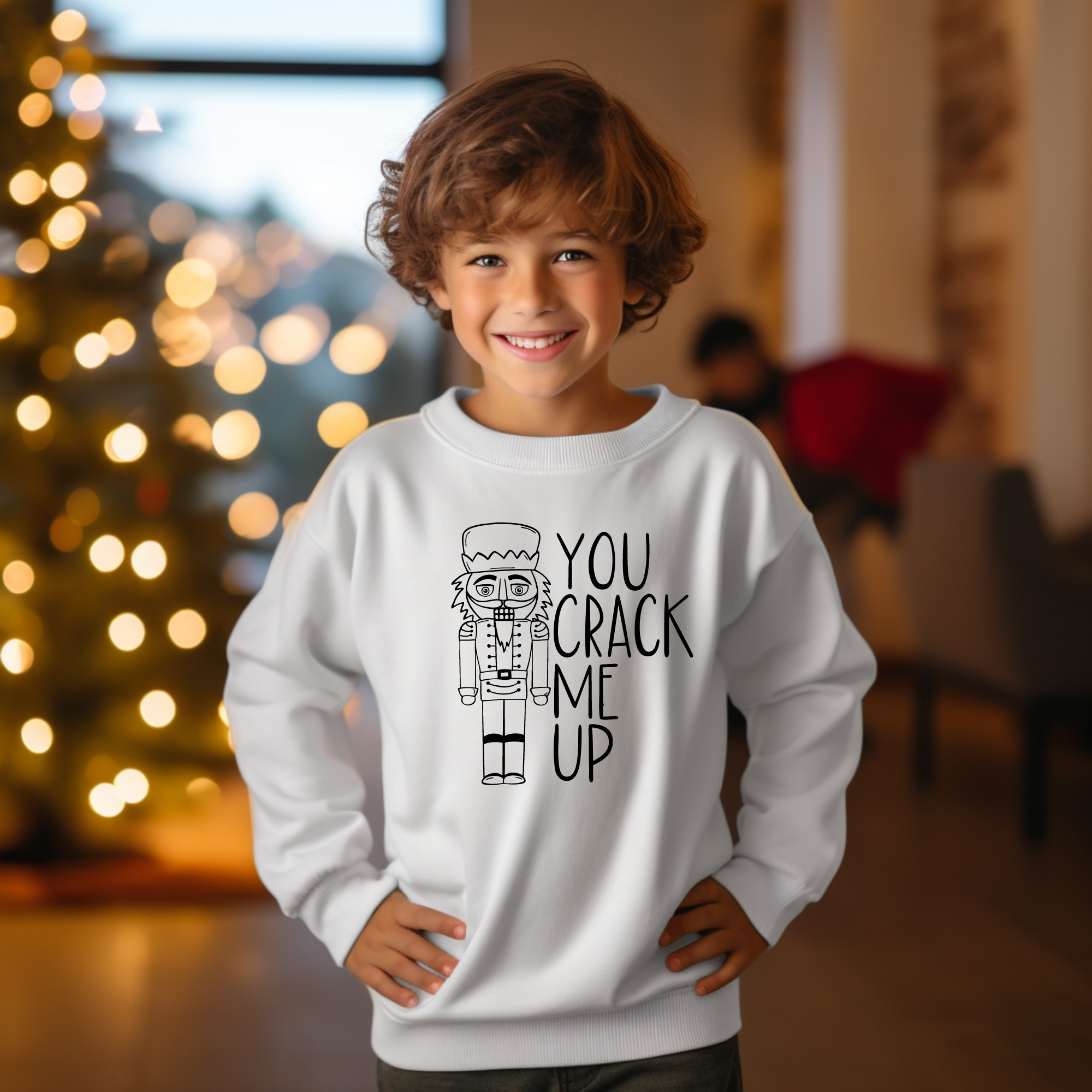 You Crack Me Up Nutcracker Sweatshirt | Funny Christmas Sweatshirt