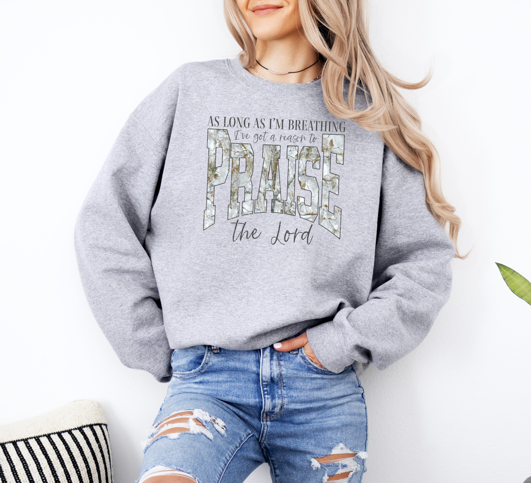As Long As I'm Breathing I'll Praise God Sweatshirt | Faith Shirts