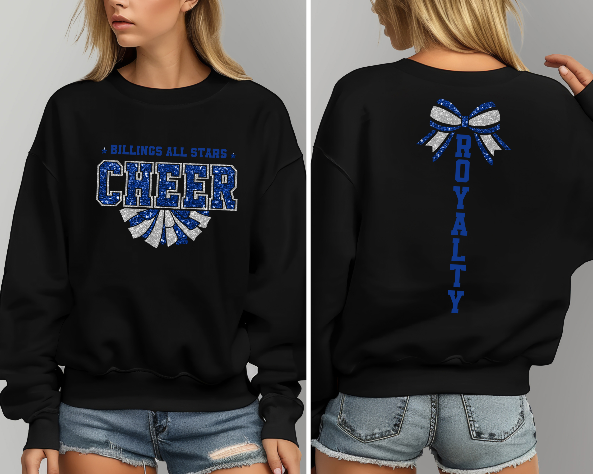 BAS Royalty Bow Sweatshirt | Billings All Stars Sweatshirt