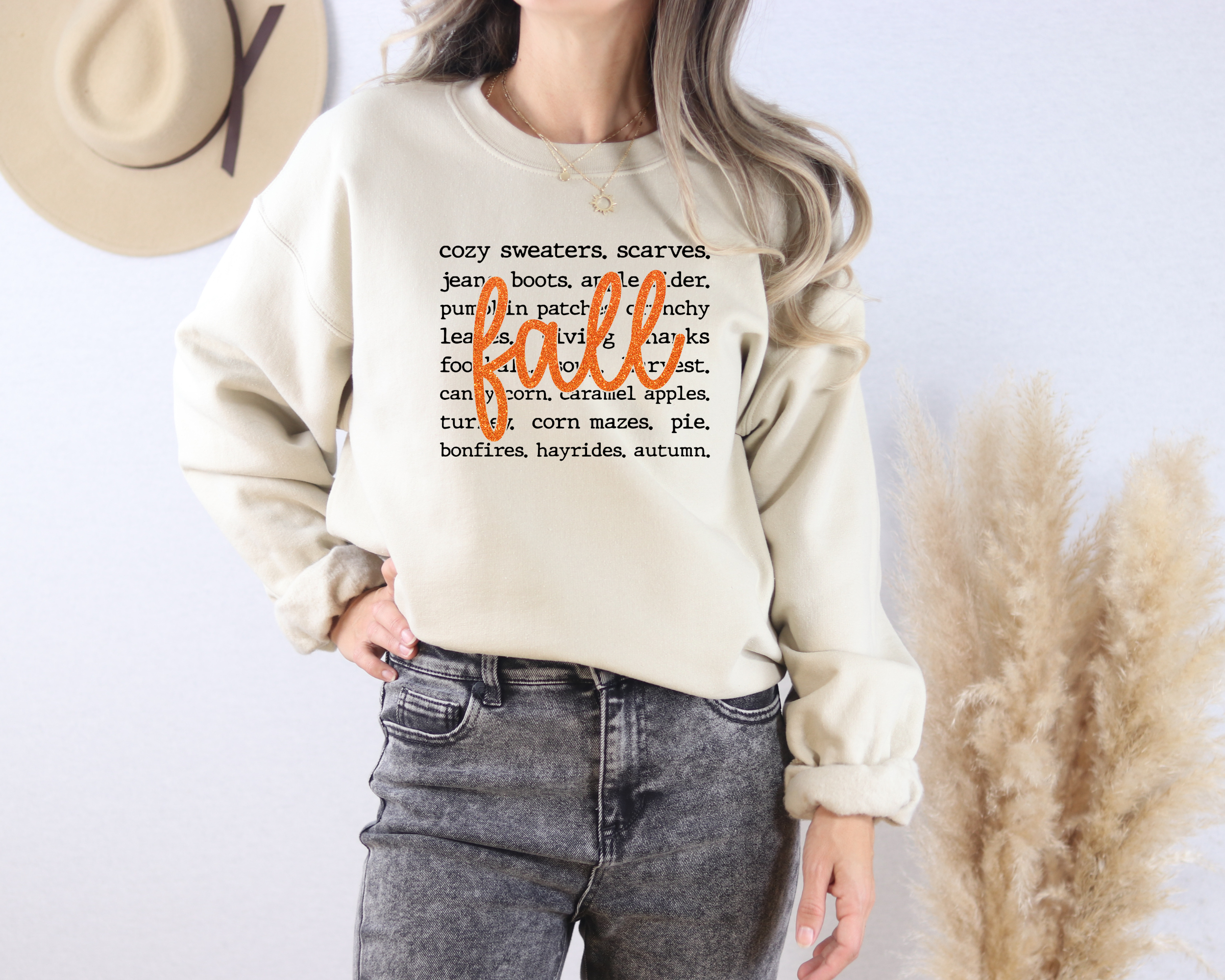 Fall Words Sweatshirt | Women's Fall Sweatshirt
