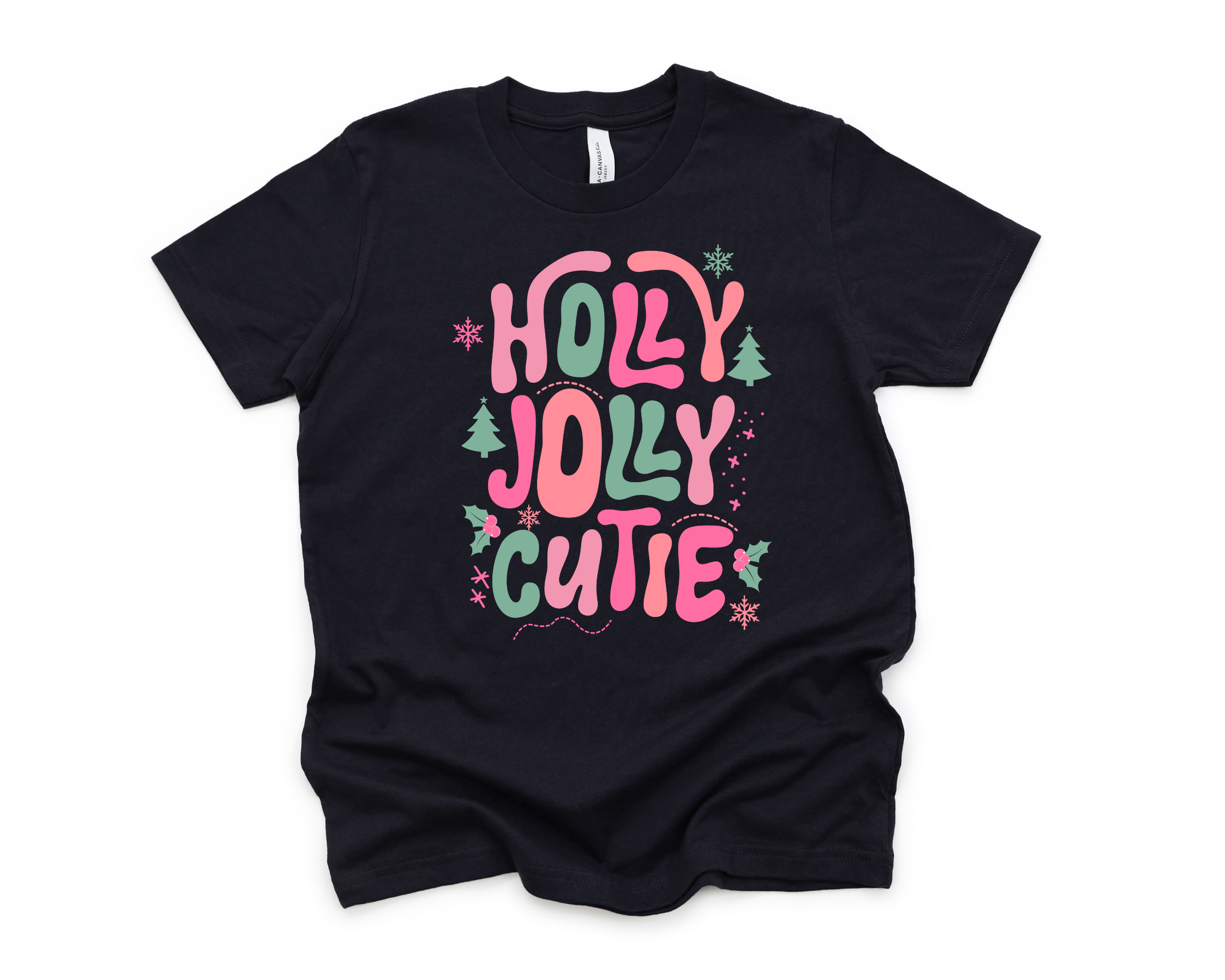 Holly Jolly Cutie T-Shirt | Girls Christmas Shirt
