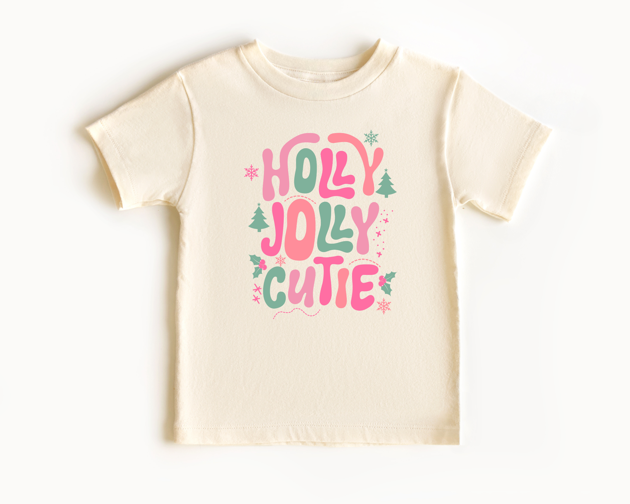 Holly Jolly Cutie T-Shirt | Girls Christmas Shirt