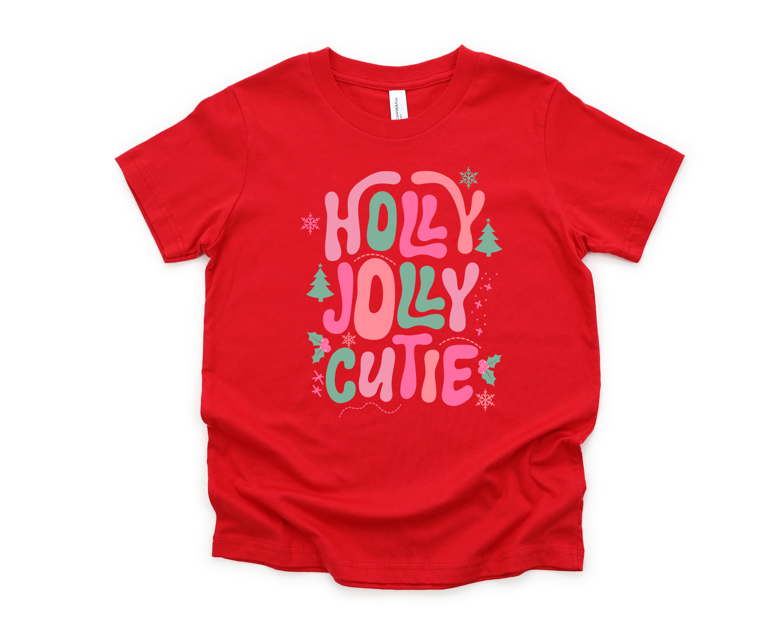 Holly Jolly Cutie T-Shirt | Girls Christmas Shirt