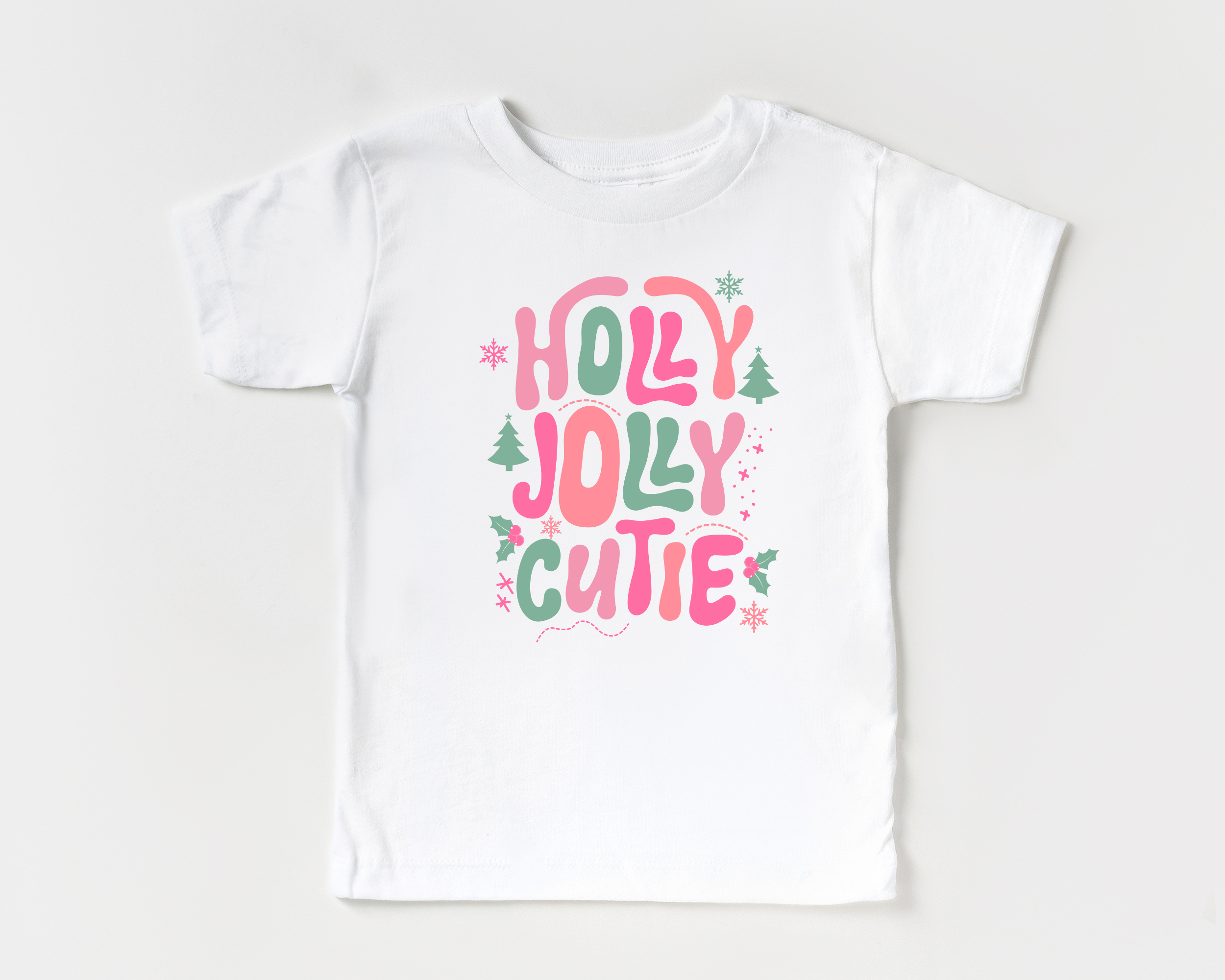 Holly Jolly Cutie T-Shirt | Girls Christmas Shirt