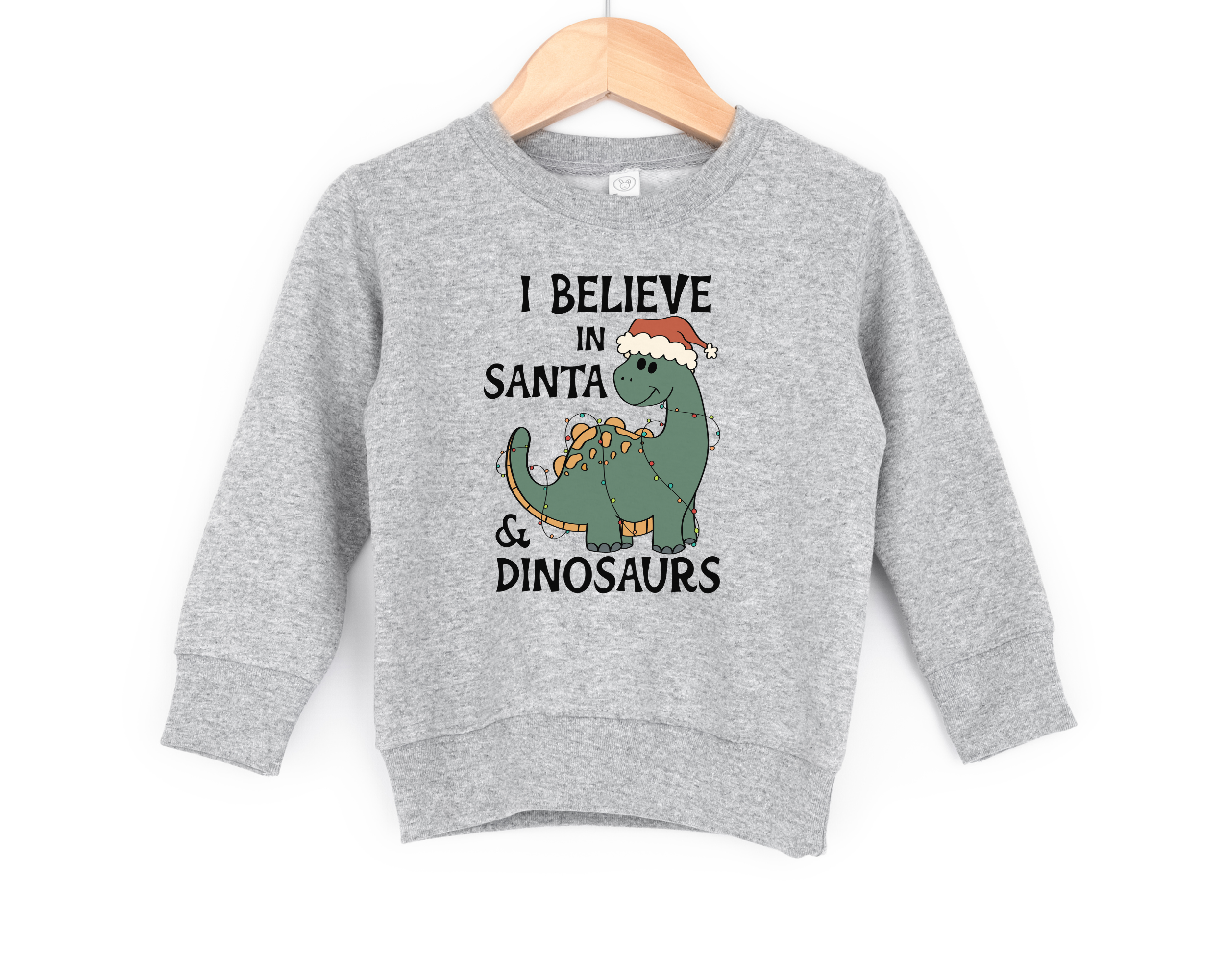 Santa and dinosaurs - toddler sweathirt