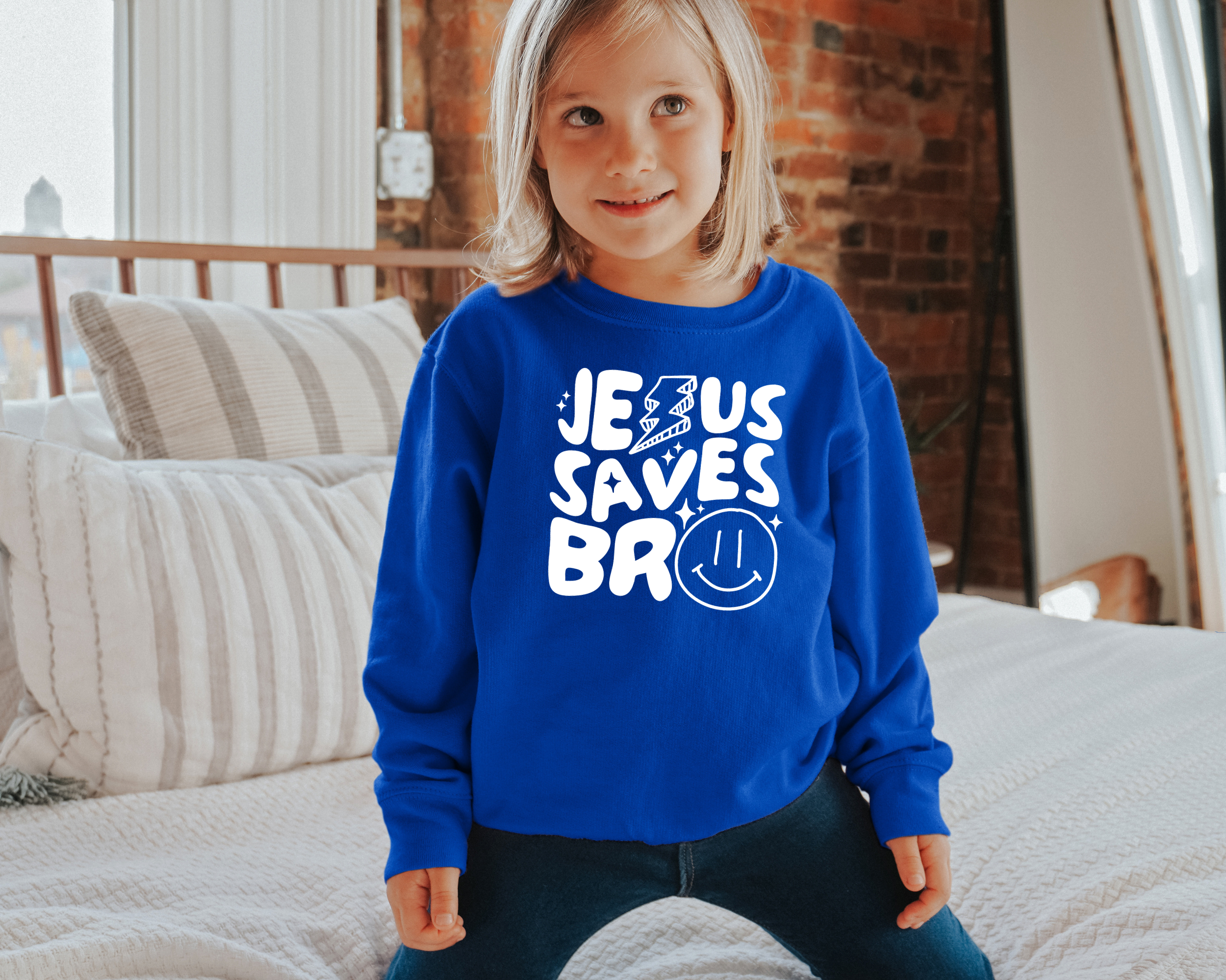 Jesus Saves Bro Sweatshirt | Kids Christian Shirt