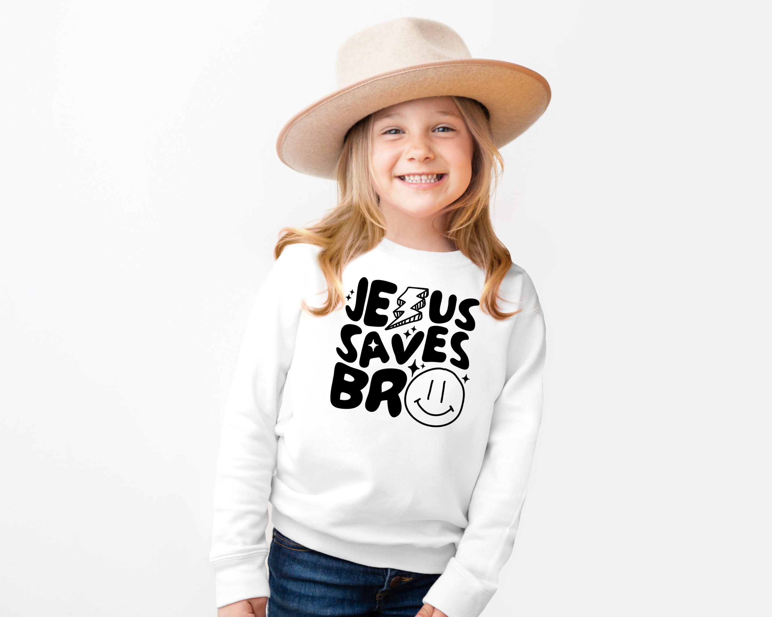 Jesus Saves Bro Sweatshirt | Kids Christian Shirt