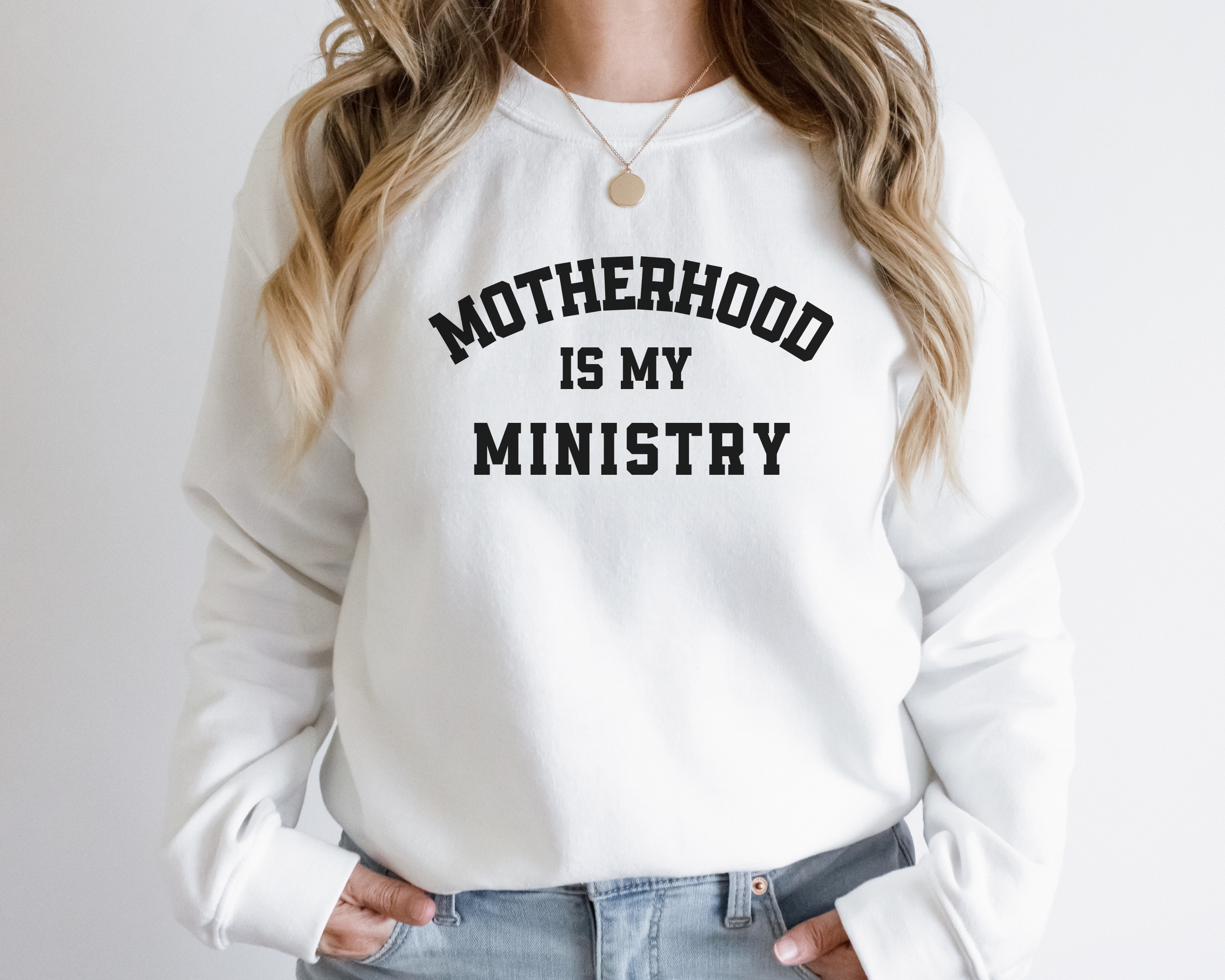 Motherhood Is My Ministry Sweatshirt | Christian Mom Sweatshirt