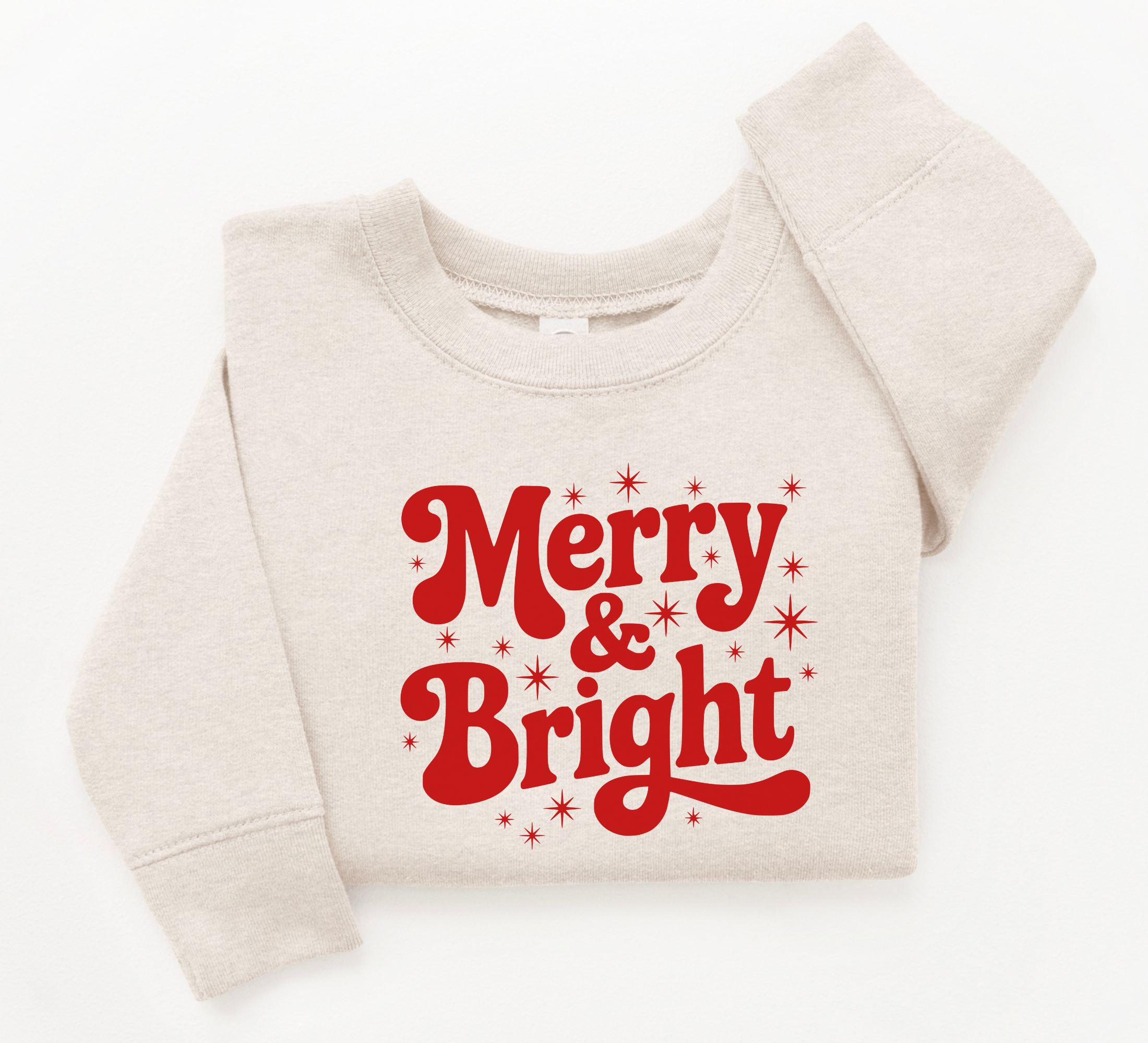 Merry and Bright Sweatshirt | Kids Holiday Shirt