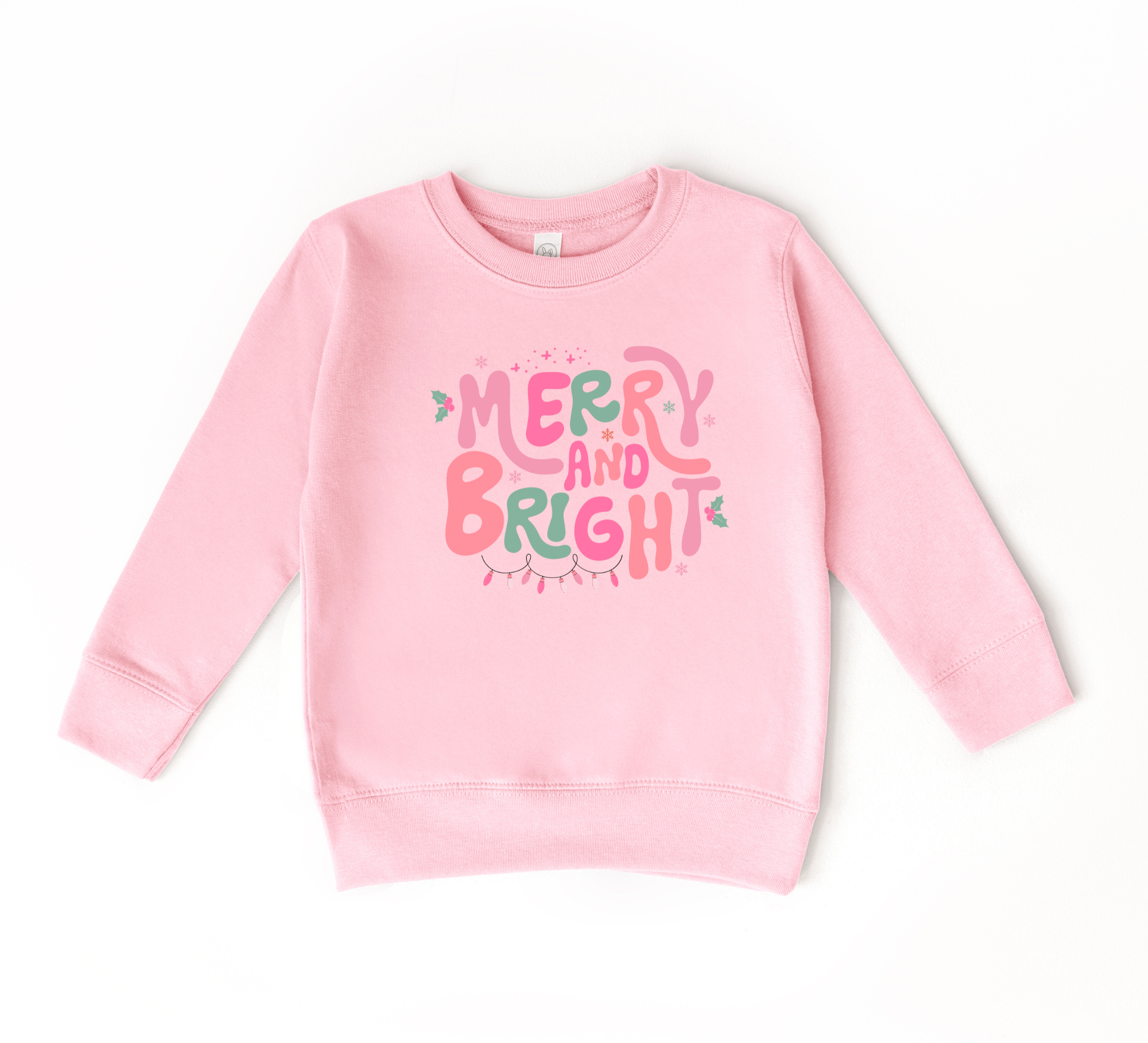 Merry and Bright Sweatshirt | Girls Christmas Shirt