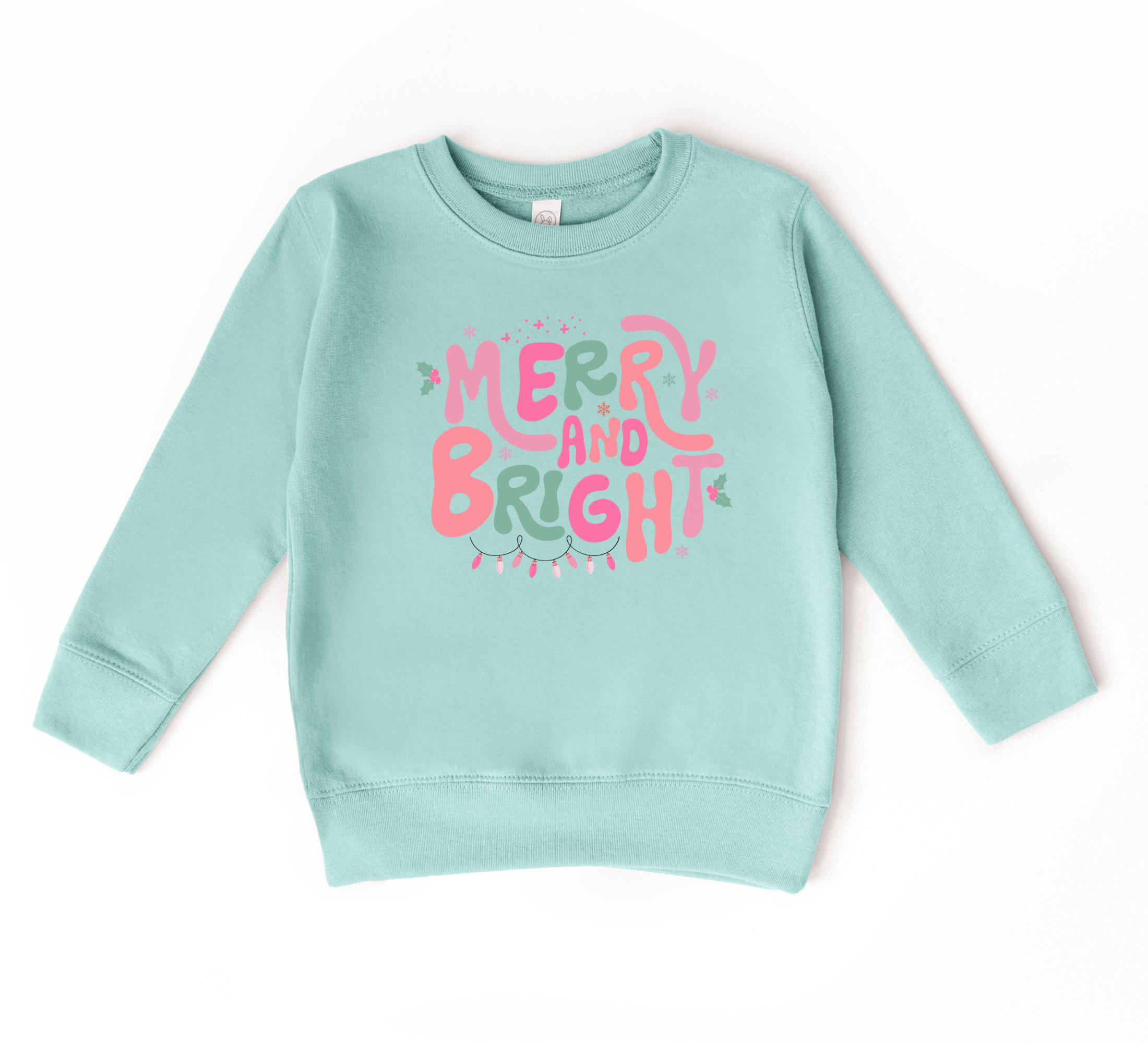 Merry and Bright Sweatshirt | Girls Christmas Shirt