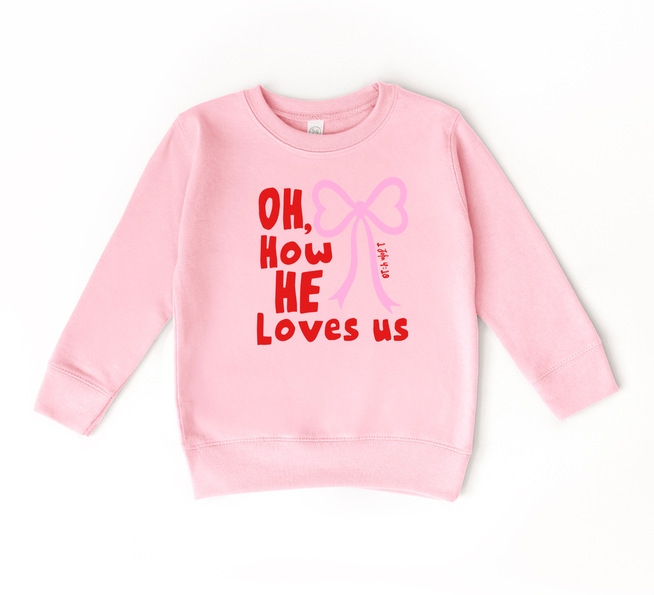 Oh, How He Loves Us Sweatshirt | Christian Valentine's Shirt