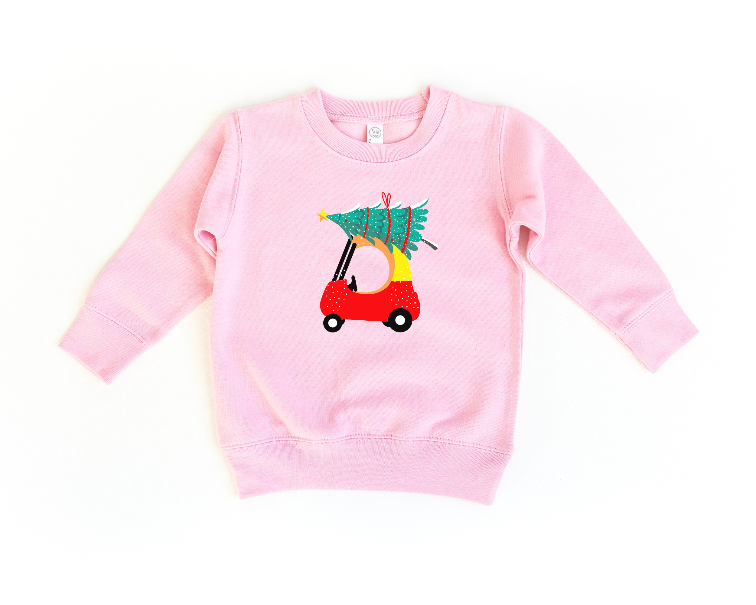 Christmas Red Car Sweatshirt | Toddler Christmas Sweatshirt