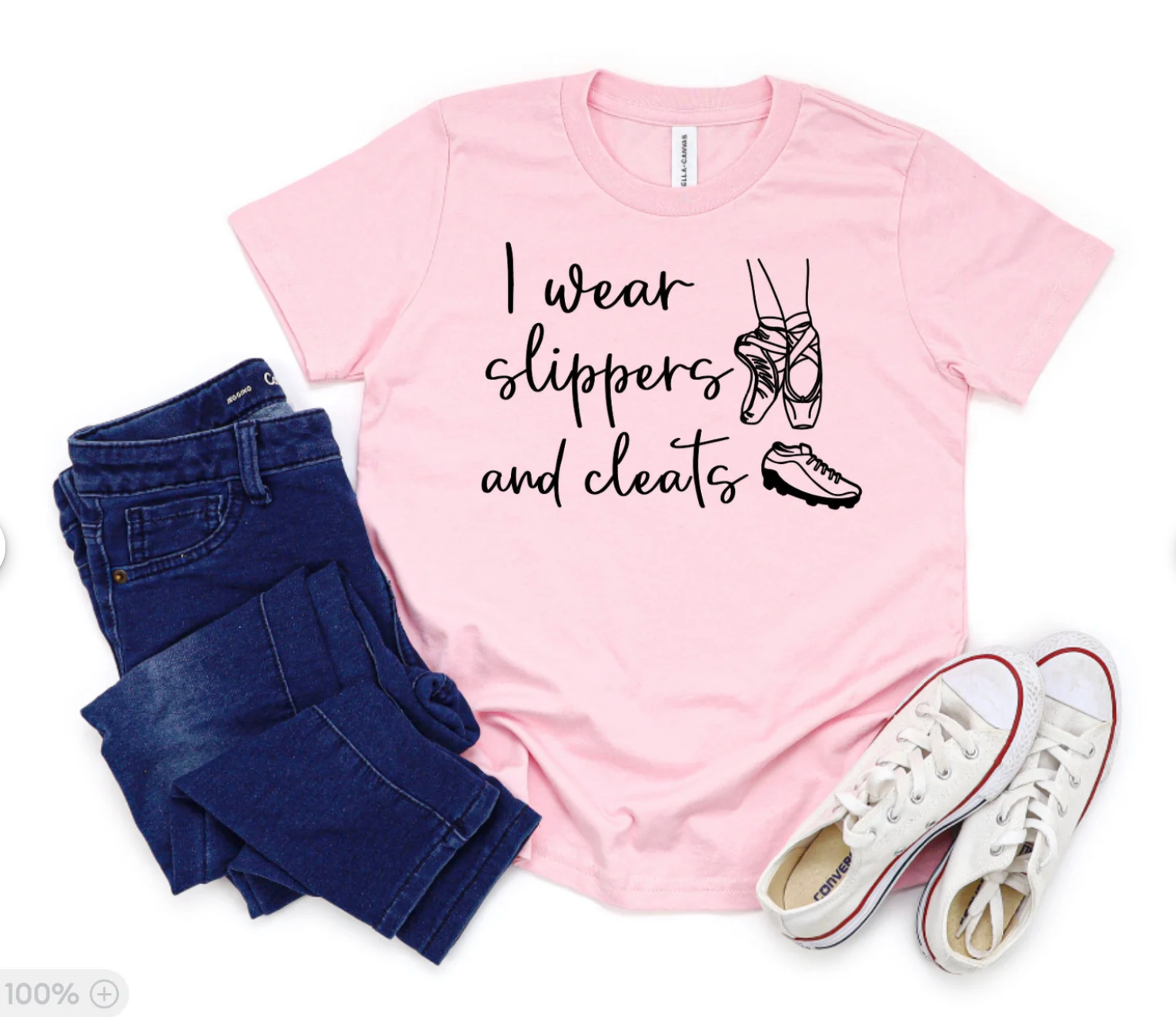 I Wear Slippers and Cleats T-Shirt | Ballet Shirt