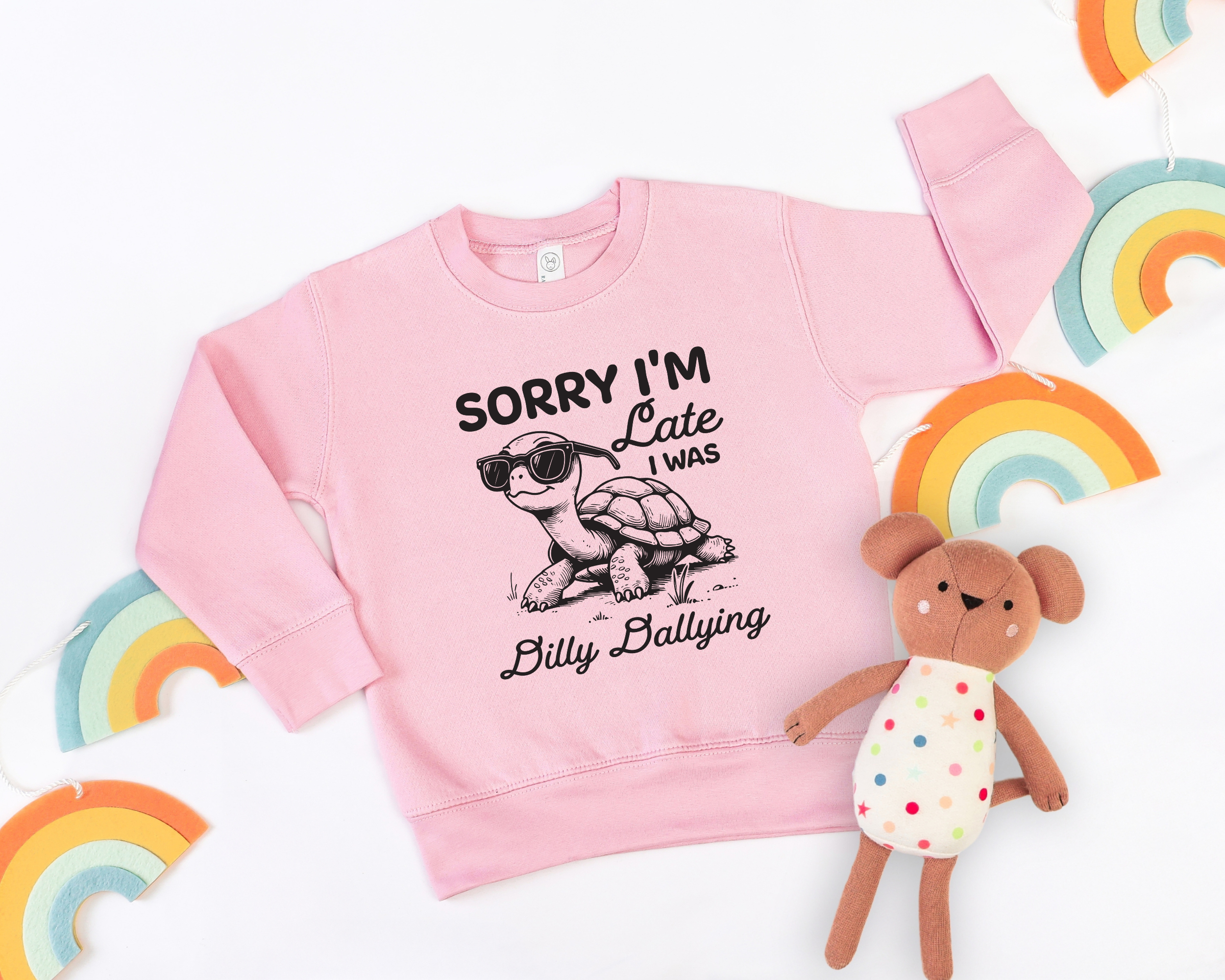 Sorry I'm Late I Was Dilly dallying Sweatshirt | Funny Kids Sweatshirt