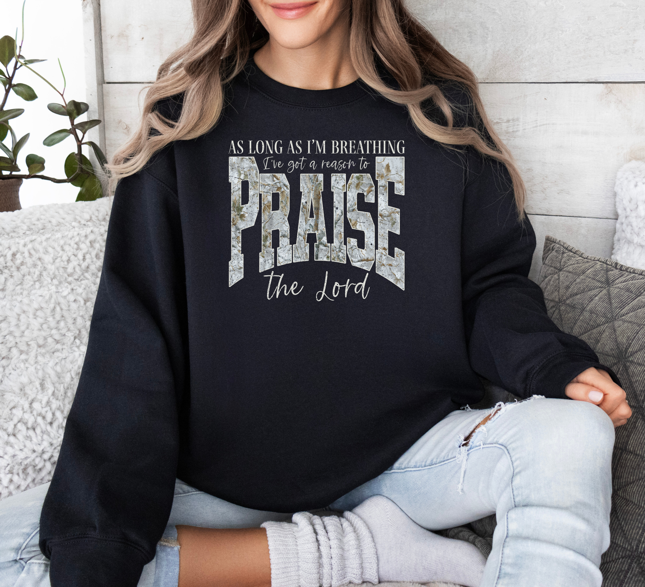 As Long As I'm Breathing I'll Praise God Sweatshirt | Faith Shirts