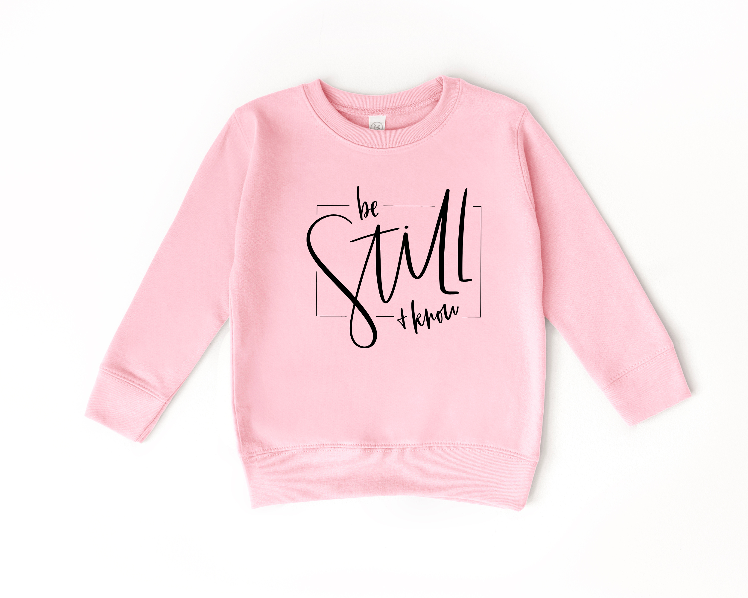 Be still and know kids christian sweatshirt for boys or girls.