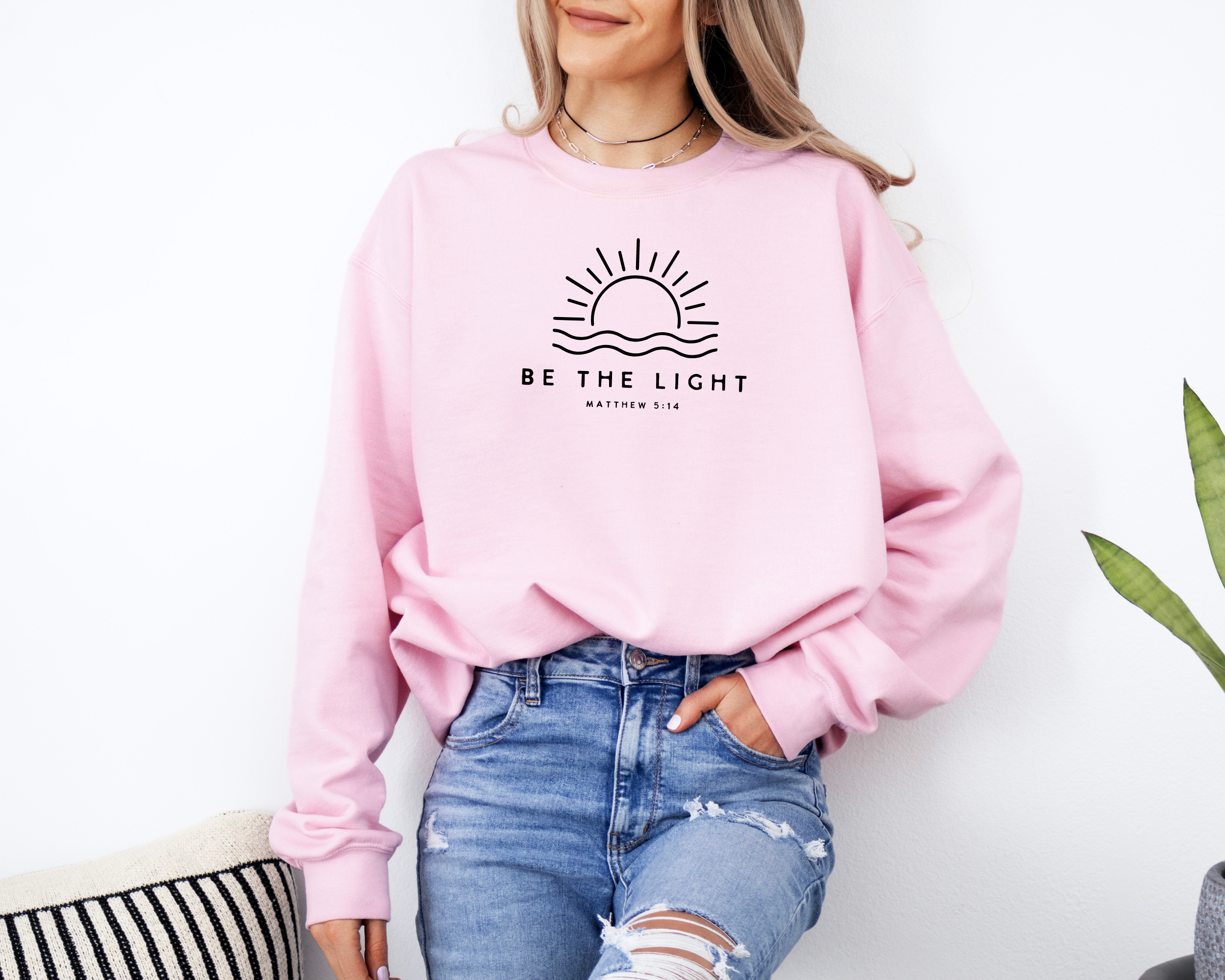 Be the light Sweatshirt| Christian Sweatshirt