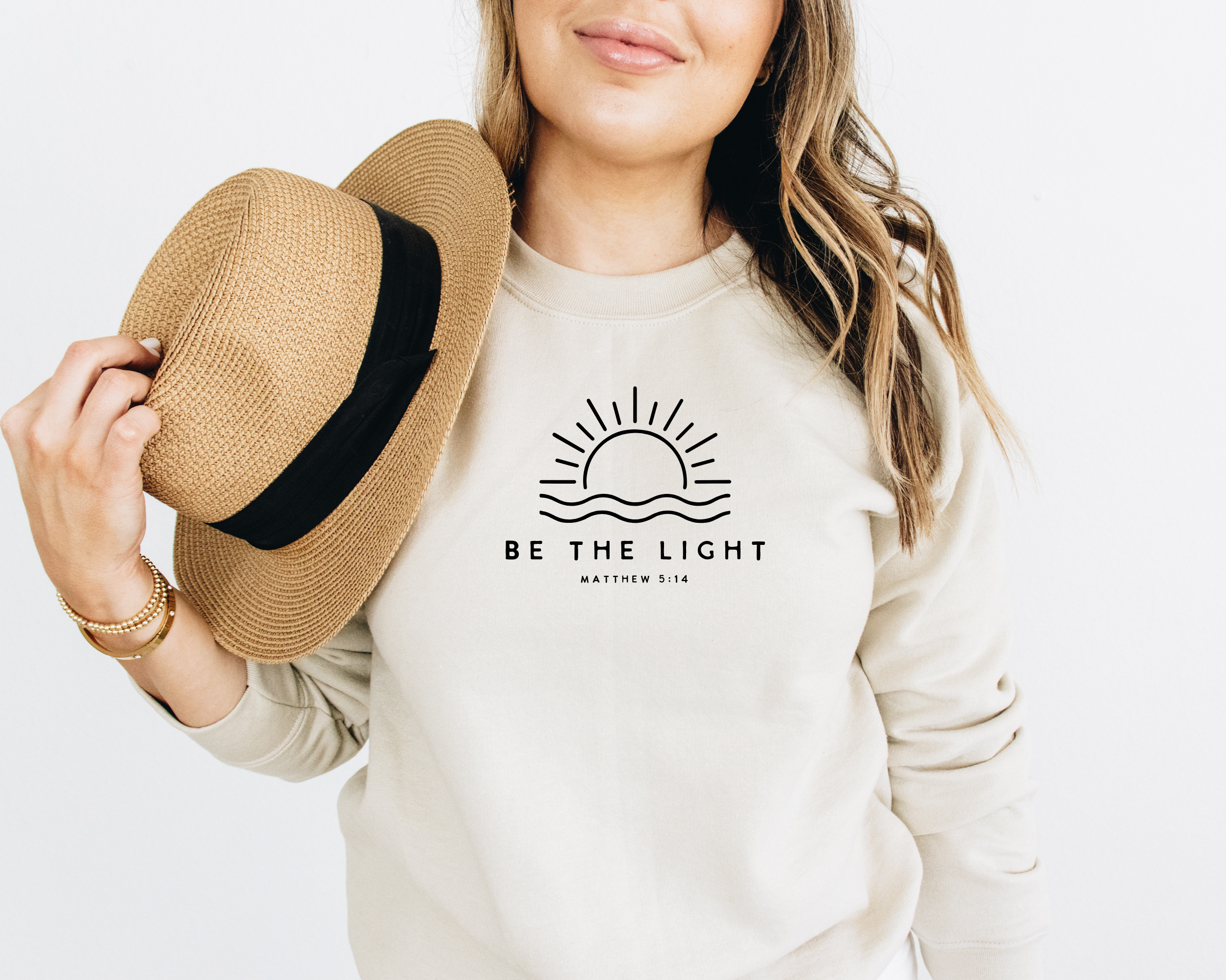Be the light Sweatshirt| Christian Sweatshirt