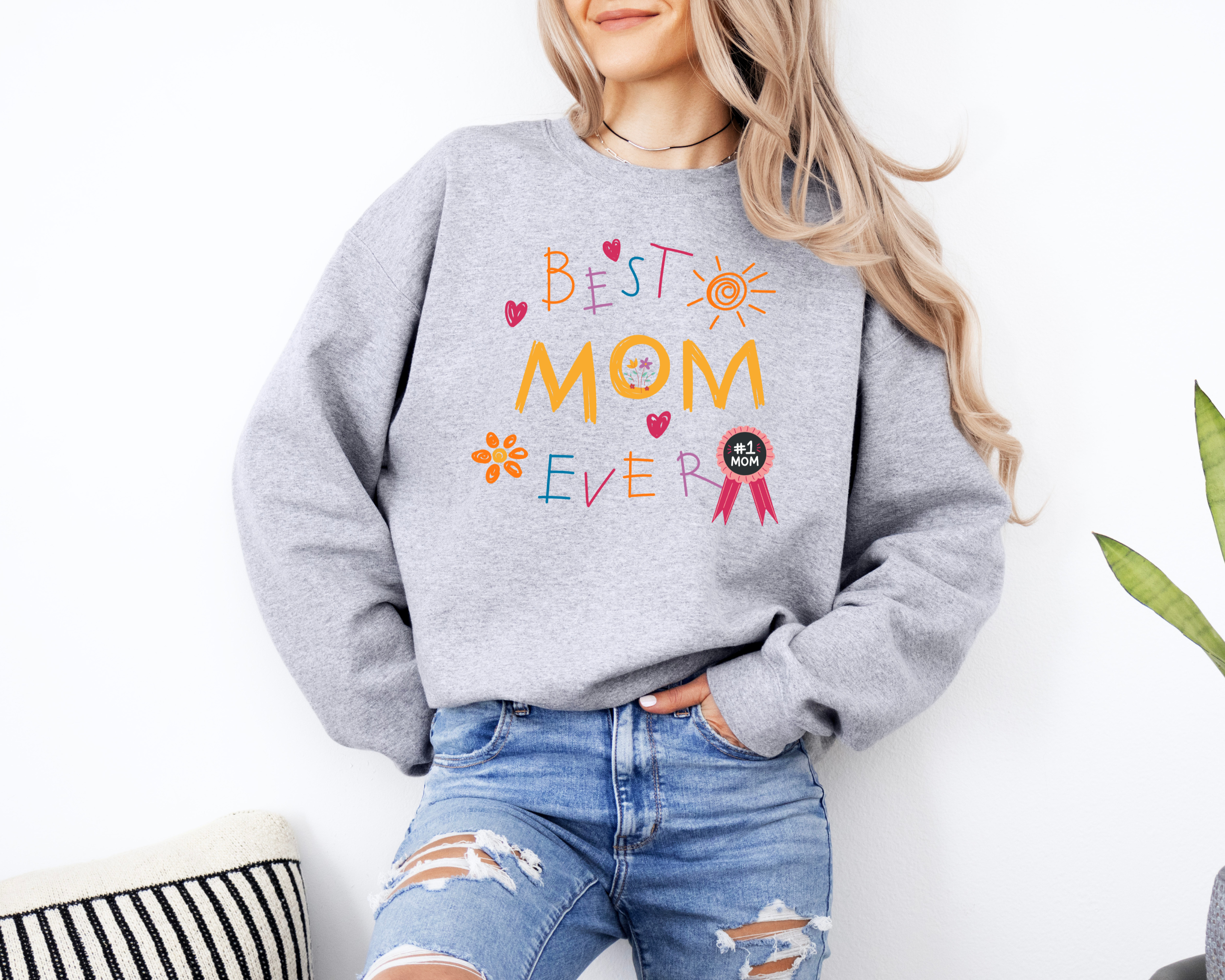 Best Mom Ever Sweatshirt | Cute Mom Sweatshirt