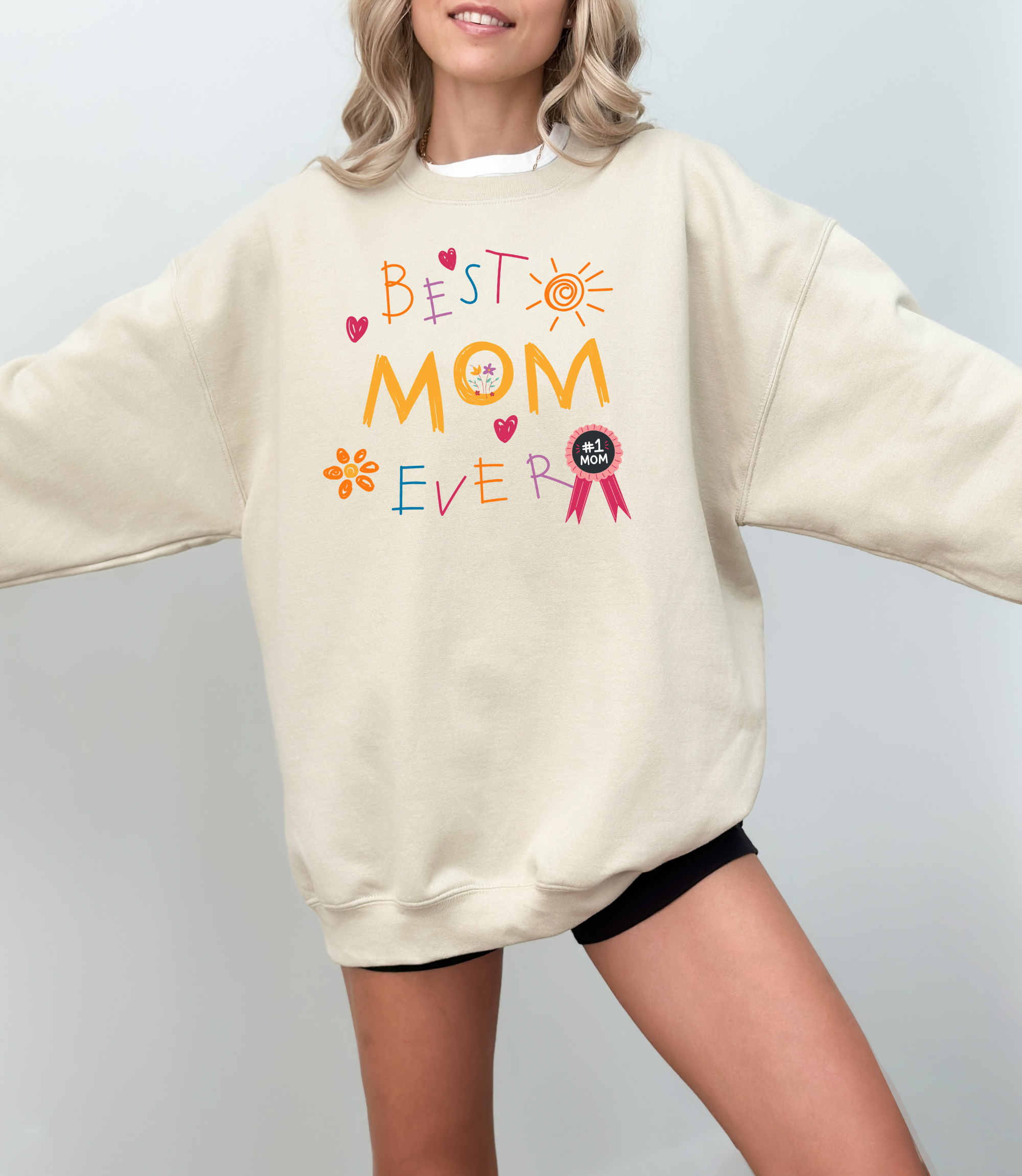 Best Mom Ever Sweatshirt | Cute Mom Sweatshirt