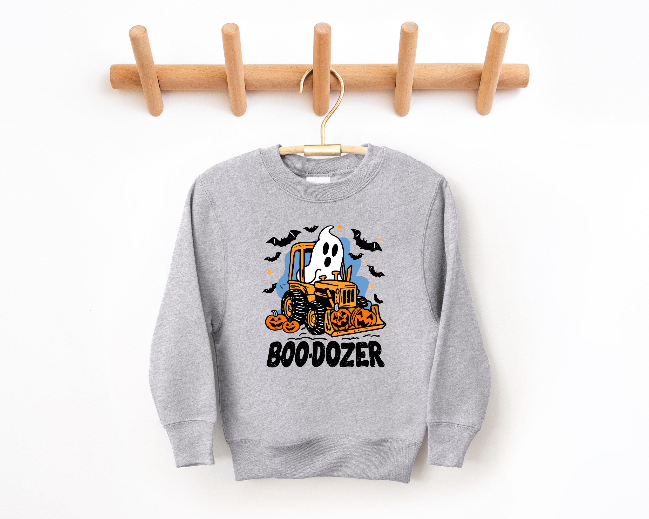 Boo-Dozer Sweatshirt | Boys Halloween Shirt