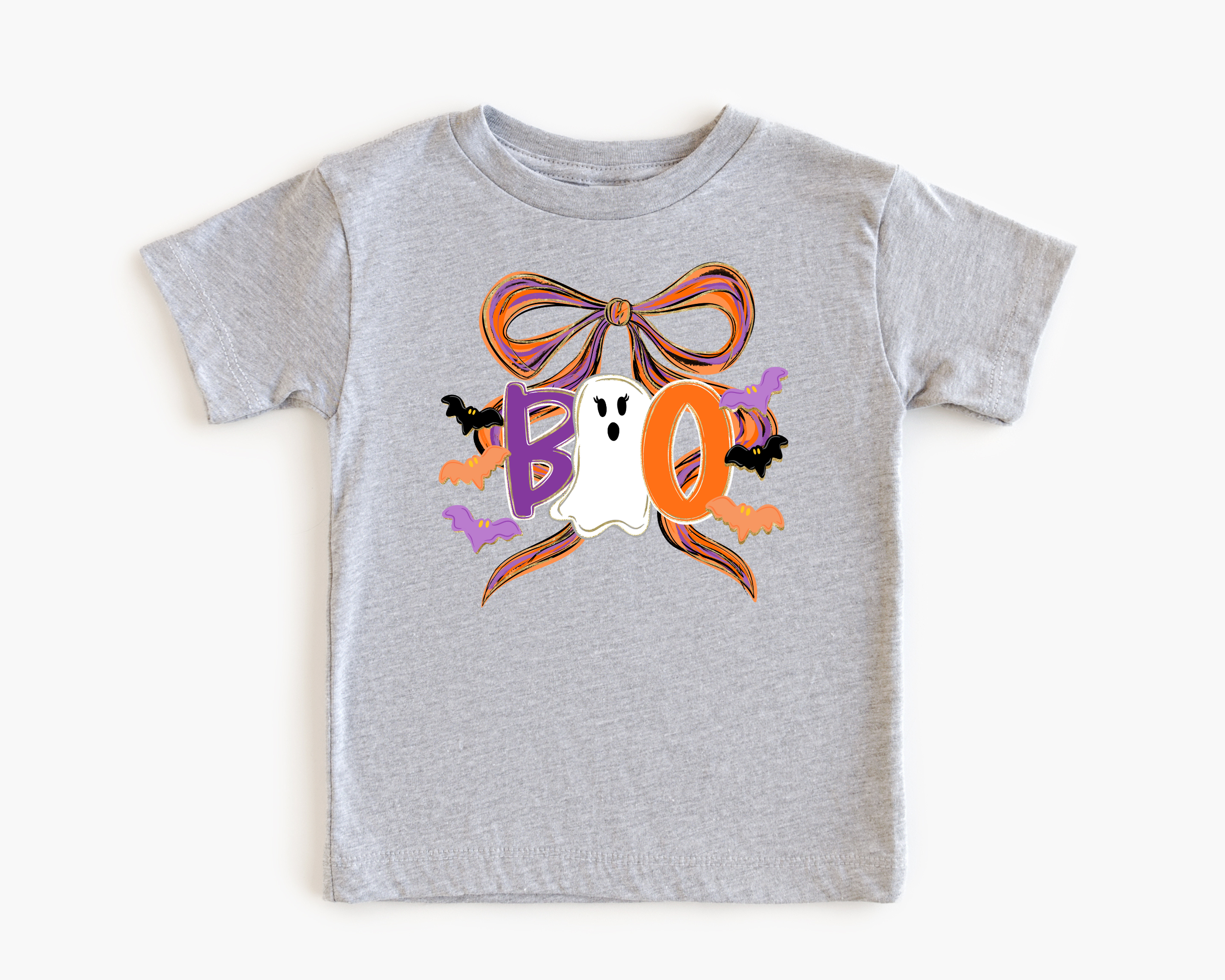 Boo Bow T-Shirt | Kids Halloween Shirt