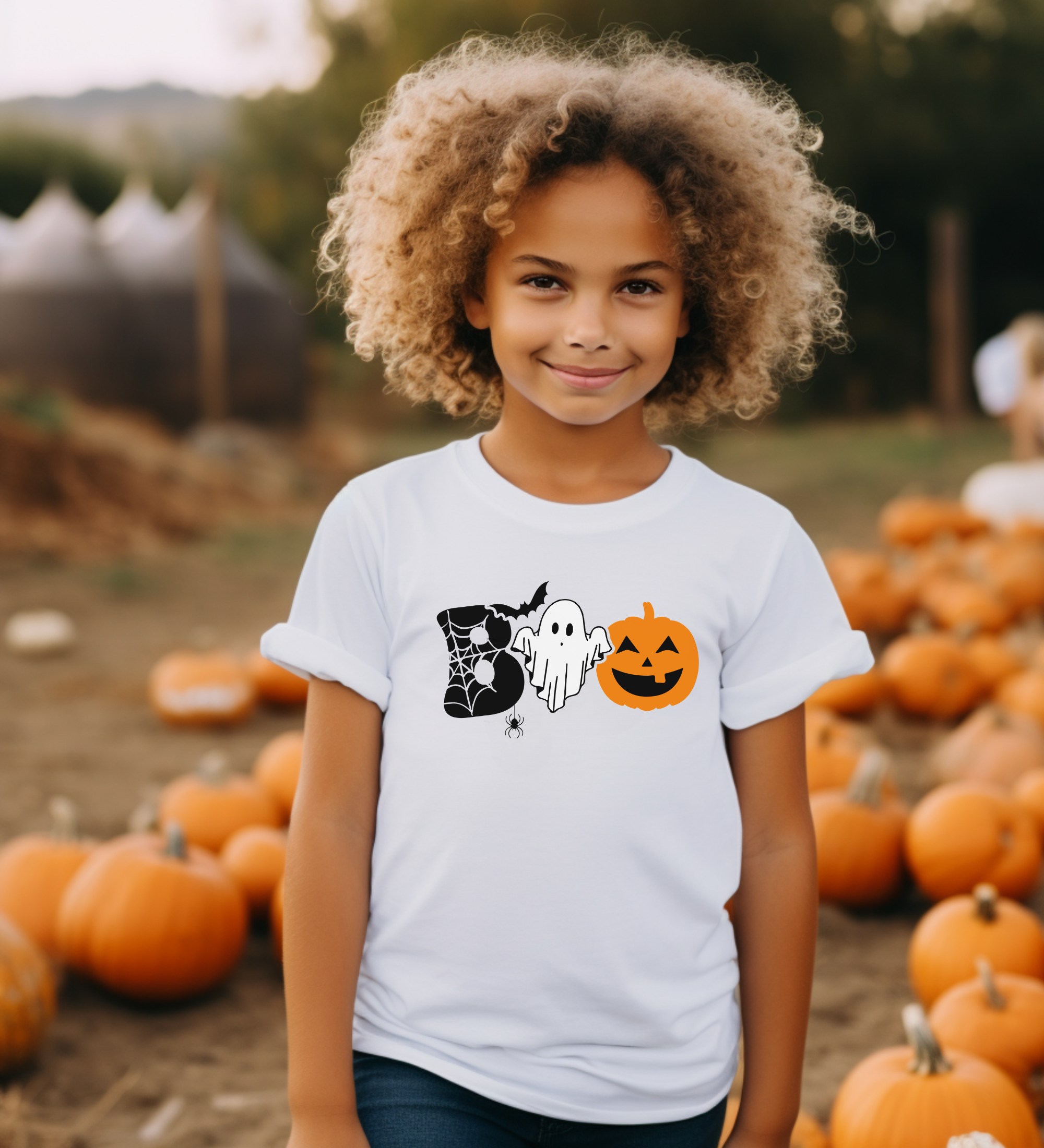 Boo - youth halloween tshirt