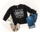 Campfire crew sweatshirt.  Kids camping shirts.