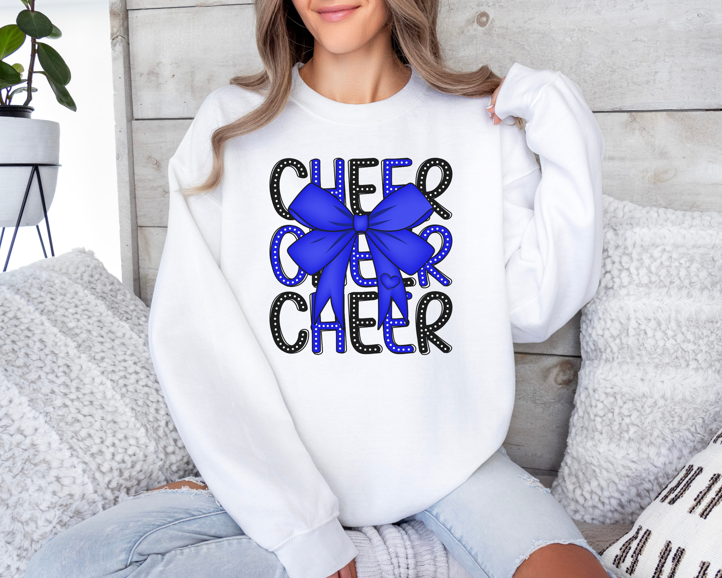 Cheer Coquette Bow Sweatshirt