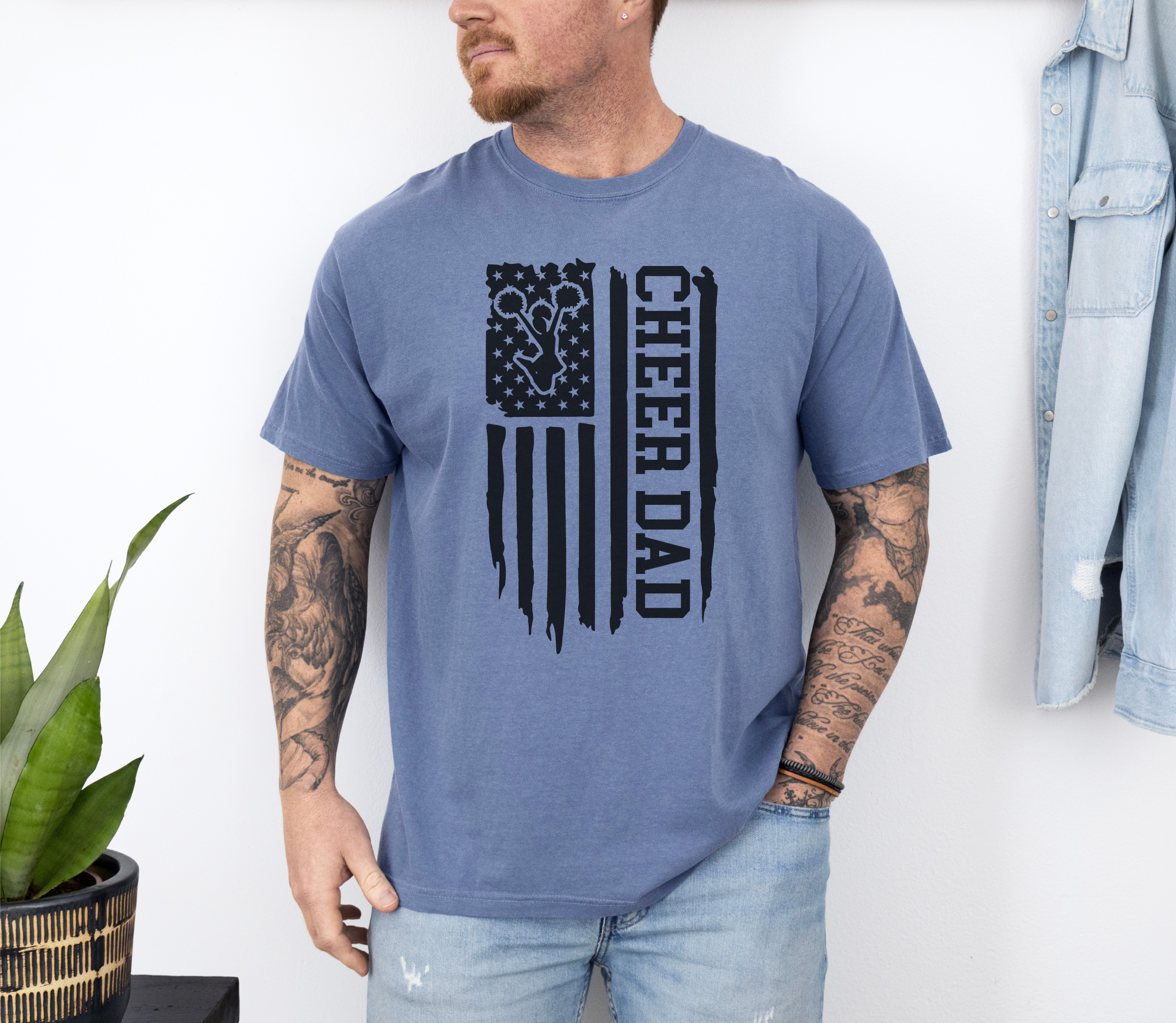 Cheer Dad Flag T-Shirt | Cheer Dad Shirt