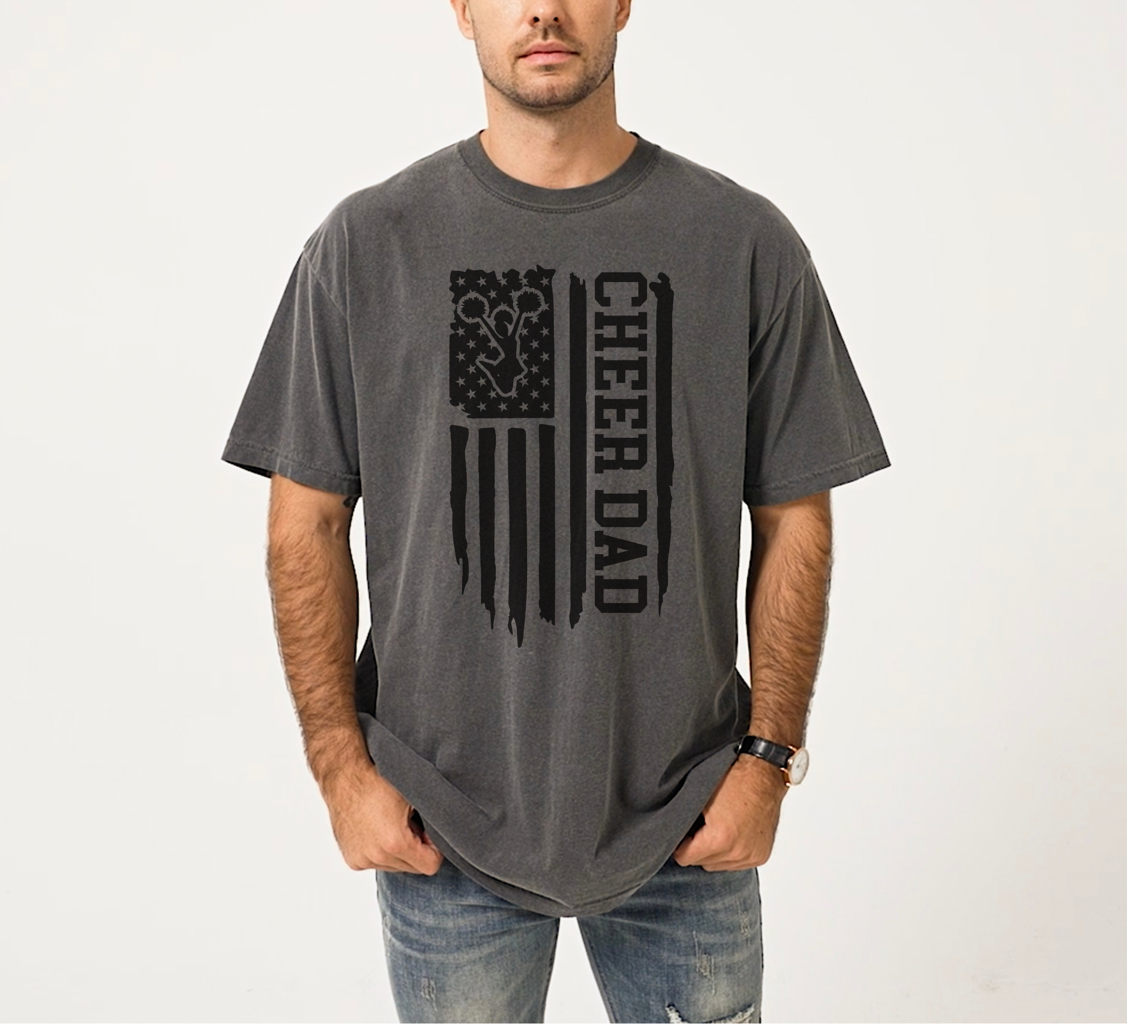 Cheer Dad Flag T-Shirt | Cheer Dad Shirt