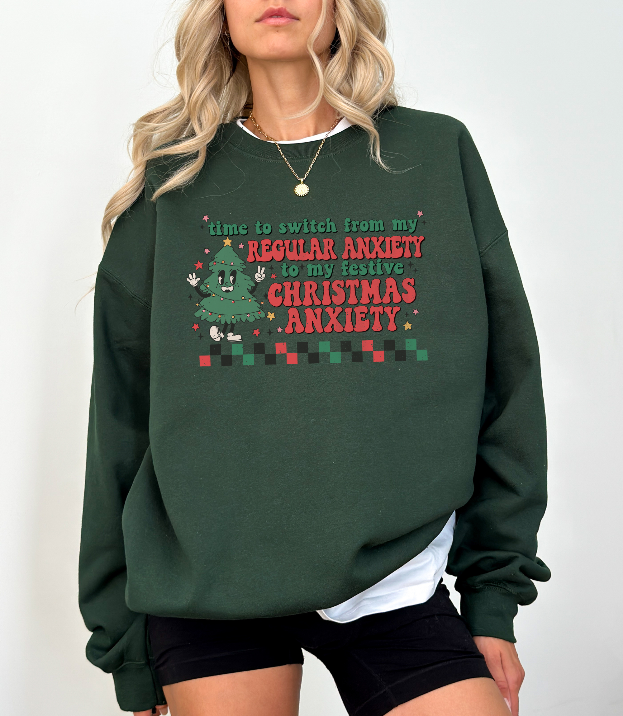 Christmas Anxiety Sweatshirt | Funny Christmas Sweatshirt