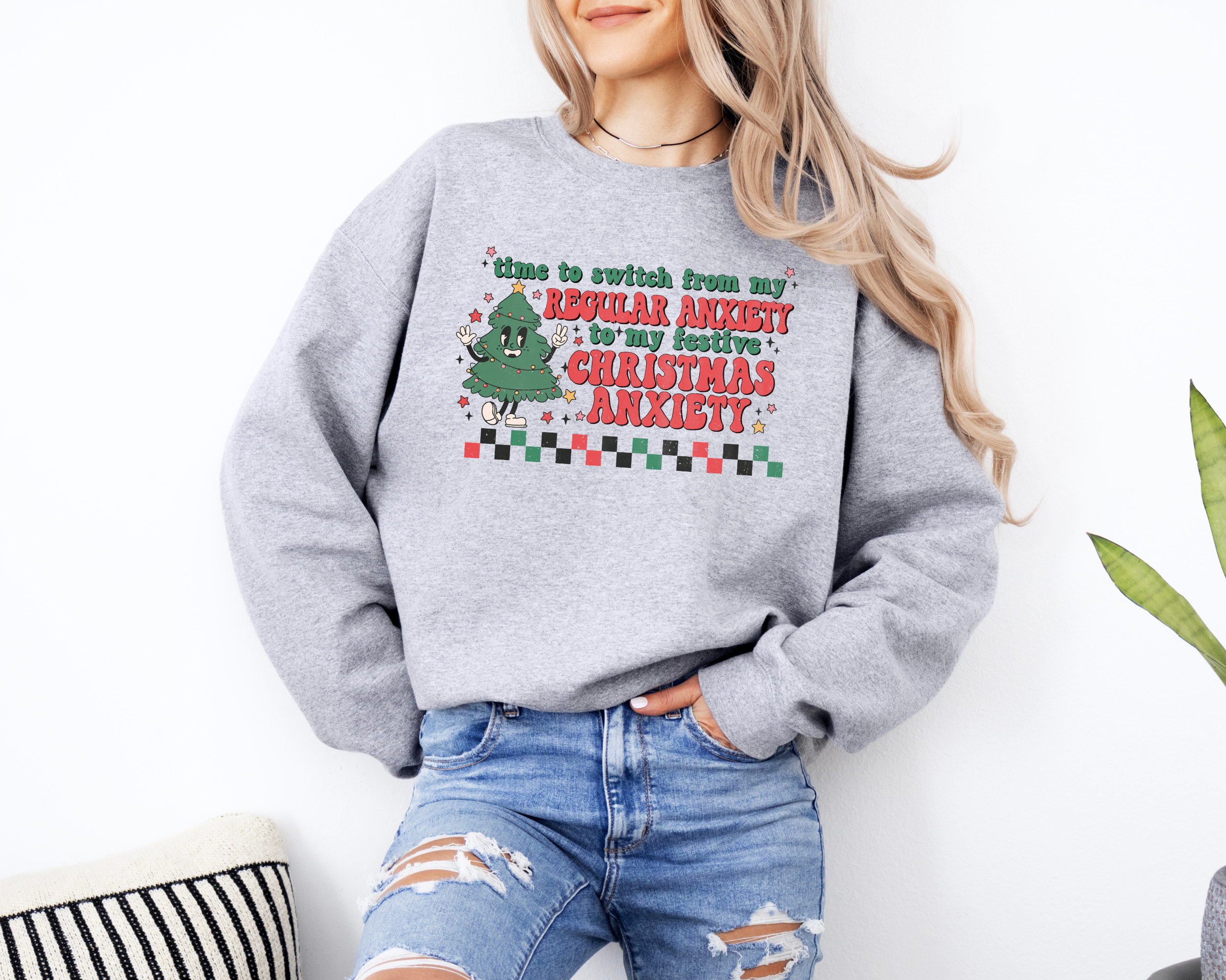 Christmas Anxiety Sweatshirt | Funny Christmas Sweatshirt