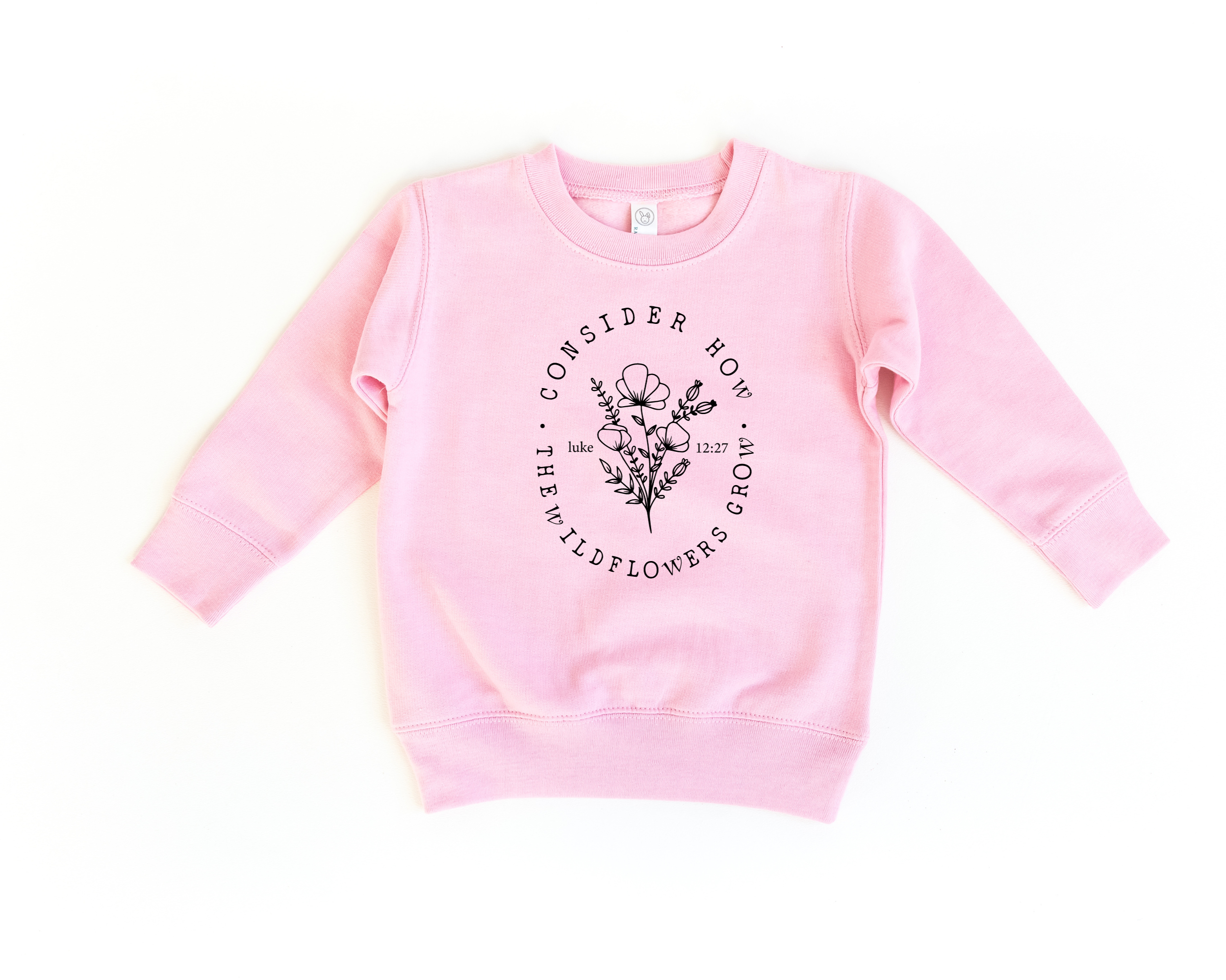 Consider How The Wildflowers Grow Sweatshirt | Kids Christian Sweatshirt