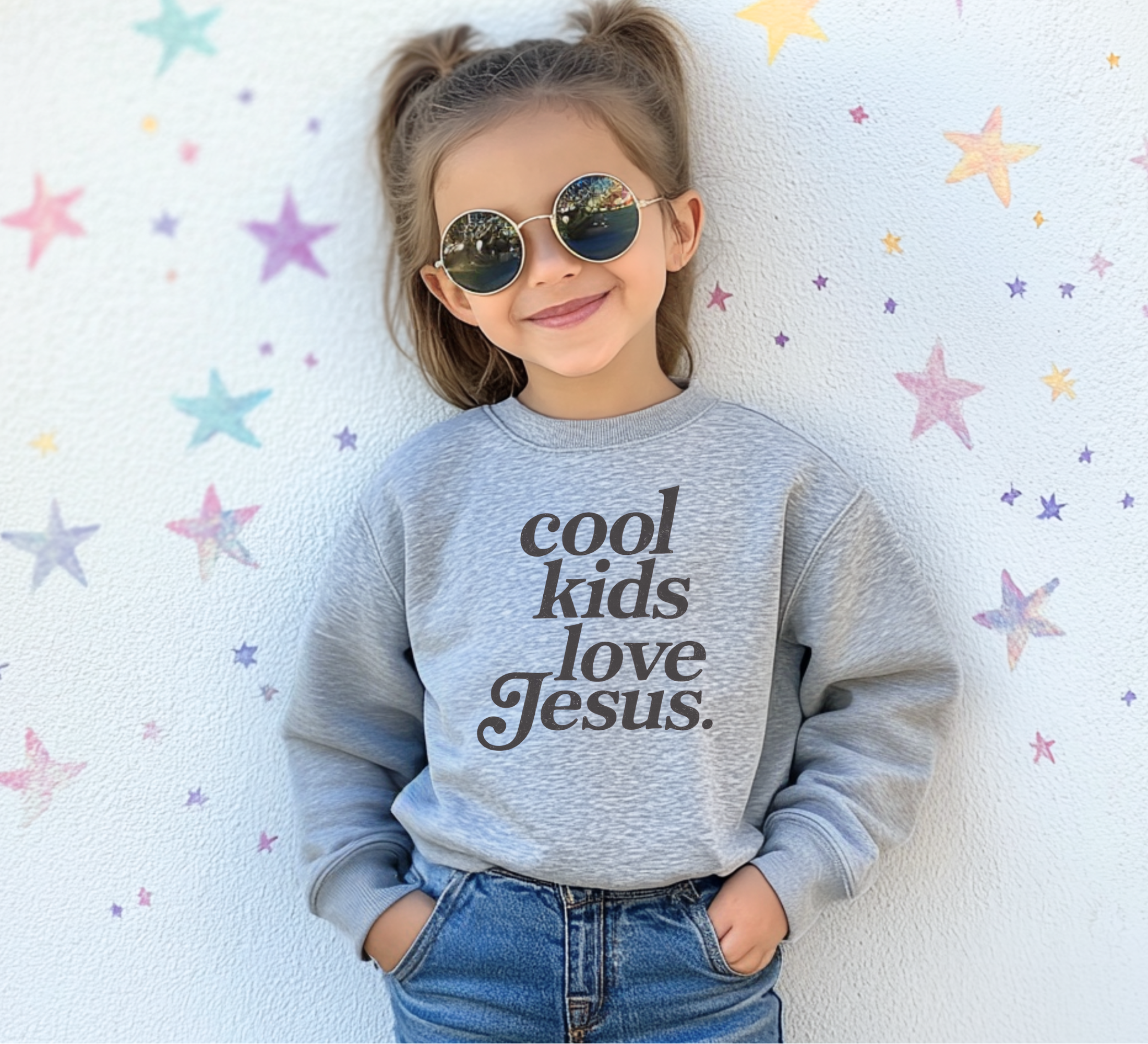 Cool Kids Love Jesus Sweatshirt | Christian Shirts