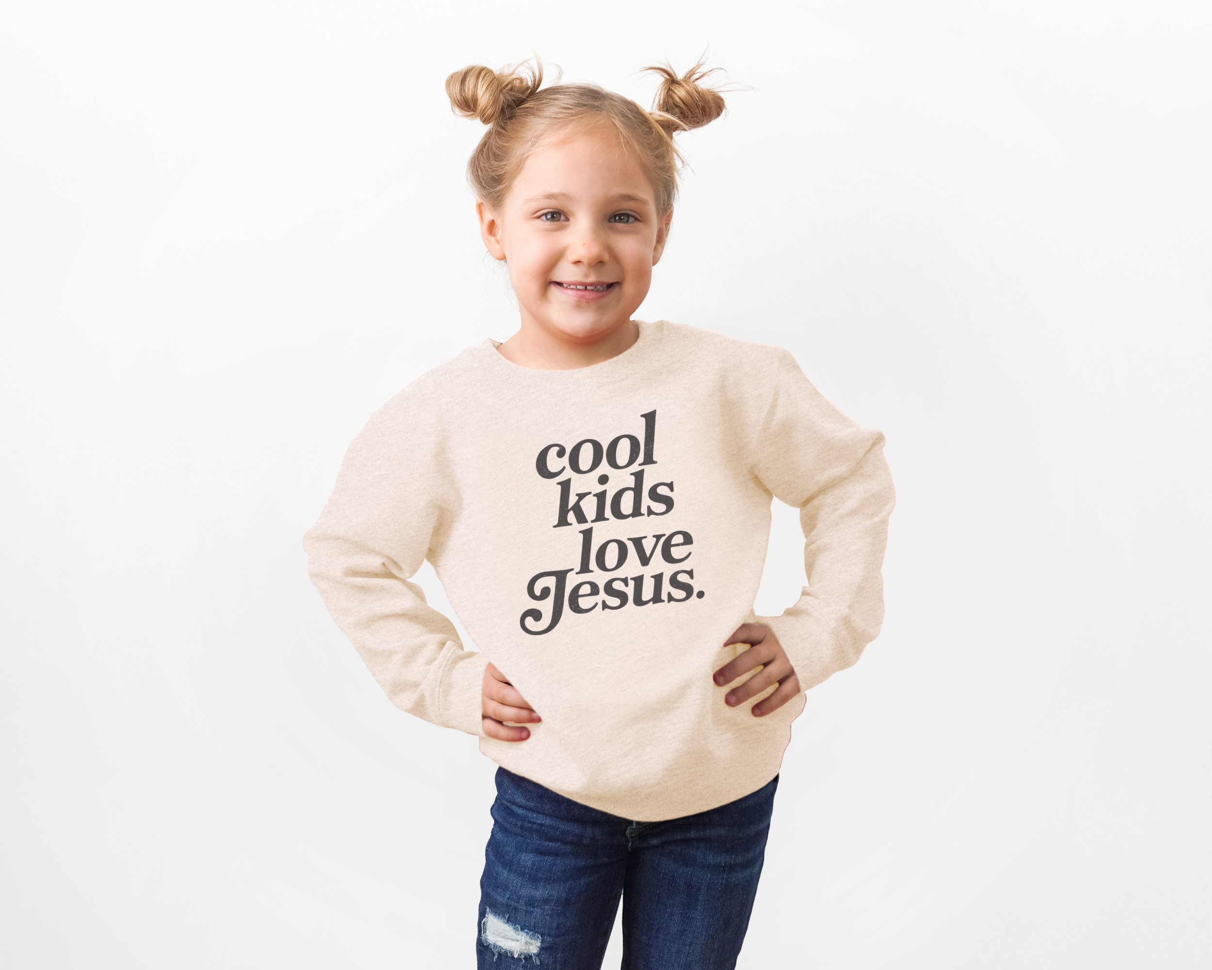 Cool Kids Love Jesus Sweatshirt | Christian Shirts
