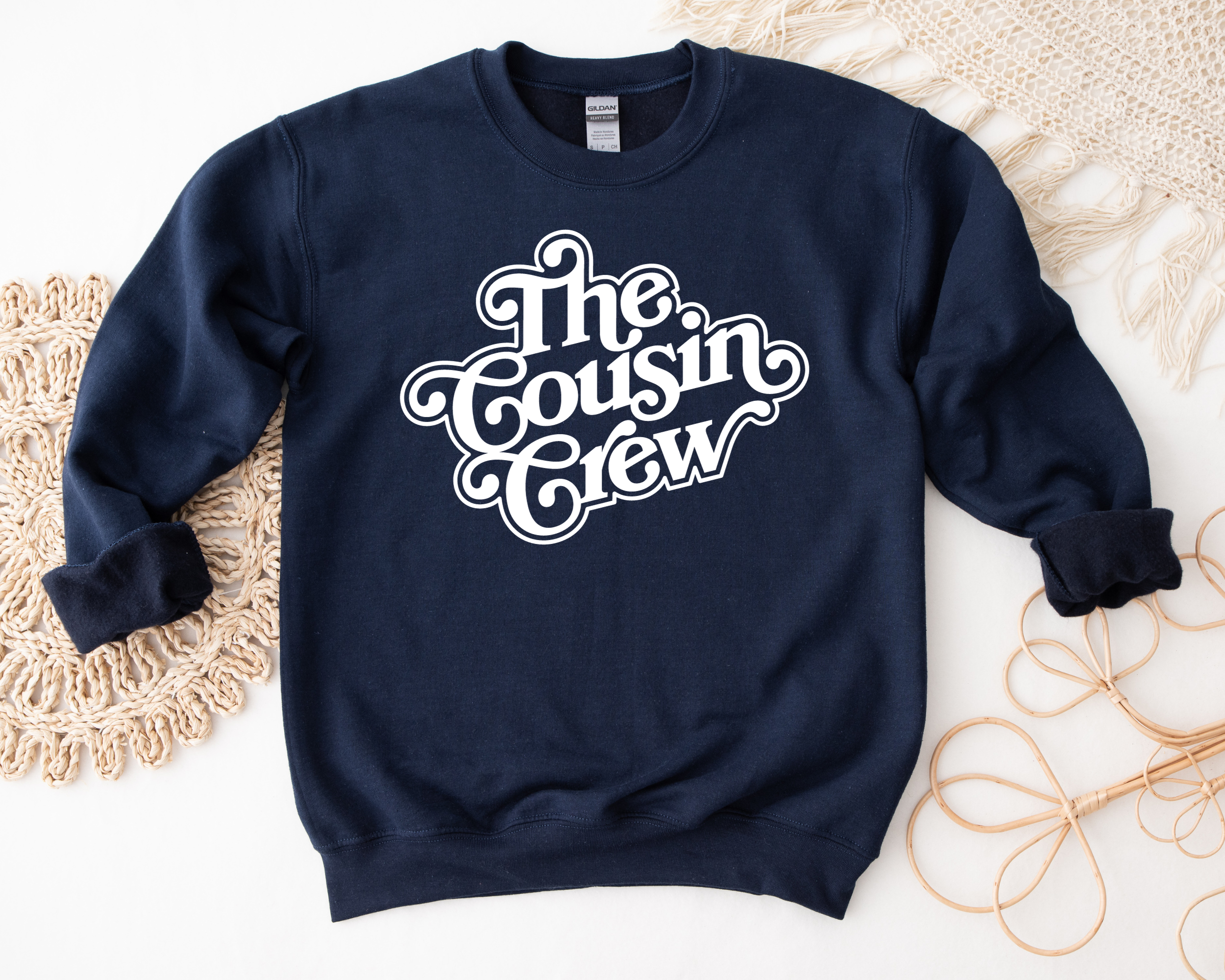 Retro Cousin Crew Sweatshirts