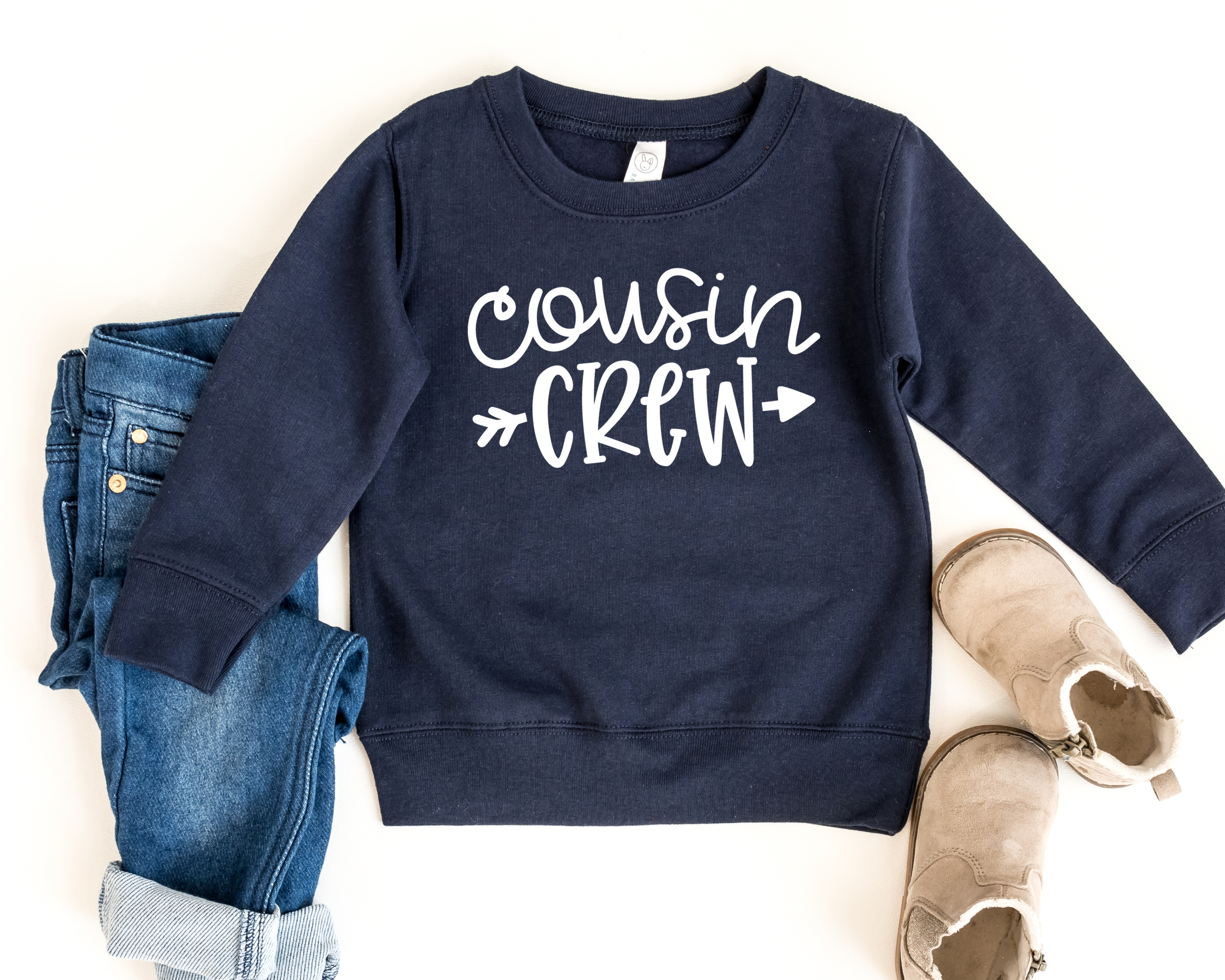 Cousin Crew Cursive Sweatshirt