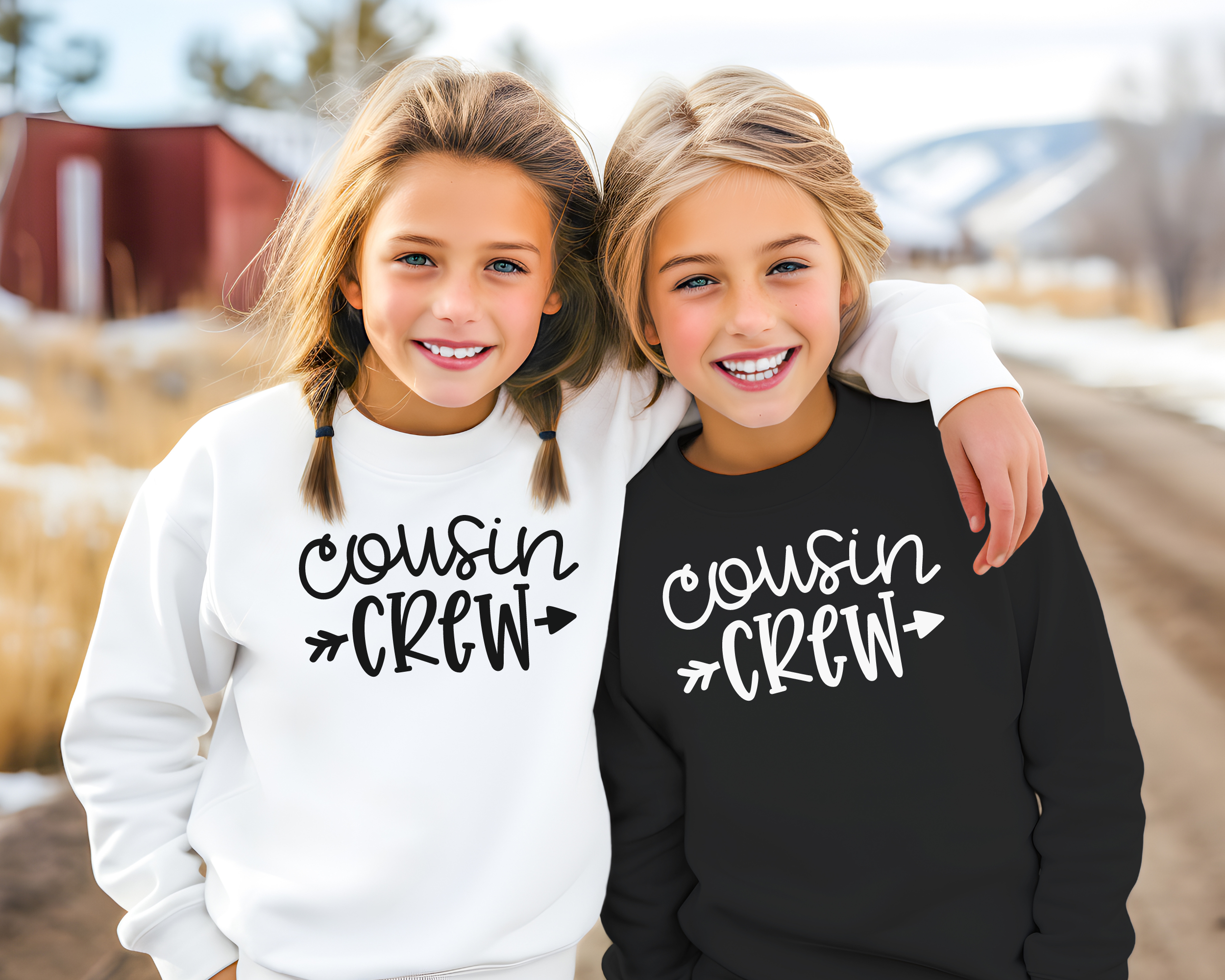Cousin Crew Cursive Sweatshirt