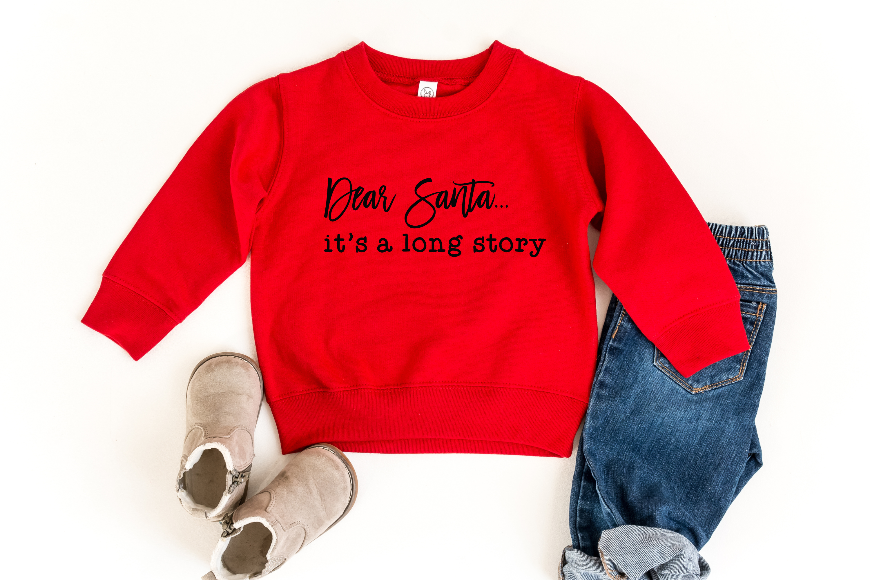 Dear Santa It's A Long Story Sweatshirt | Funny Christmas Sweatshirt