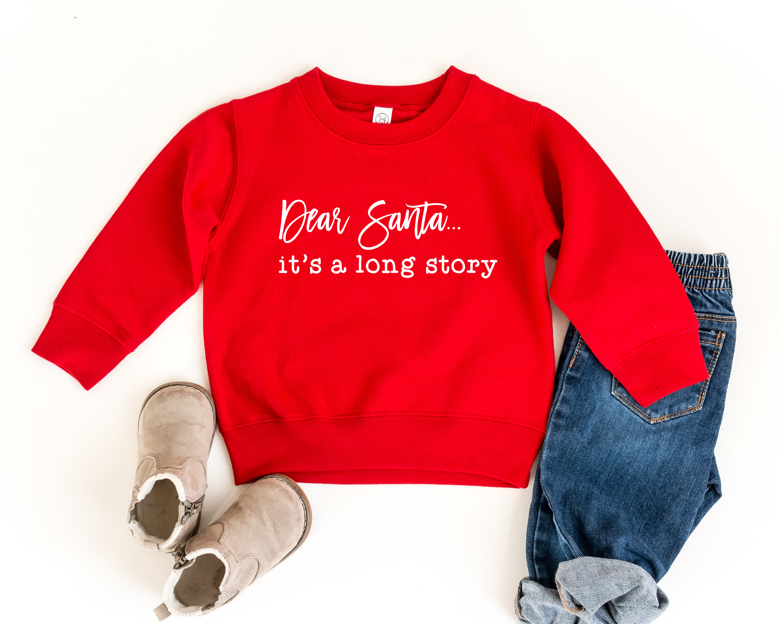 Dear Santa It's A Long Story Sweatshirt | Funny Christmas Sweatshirt
