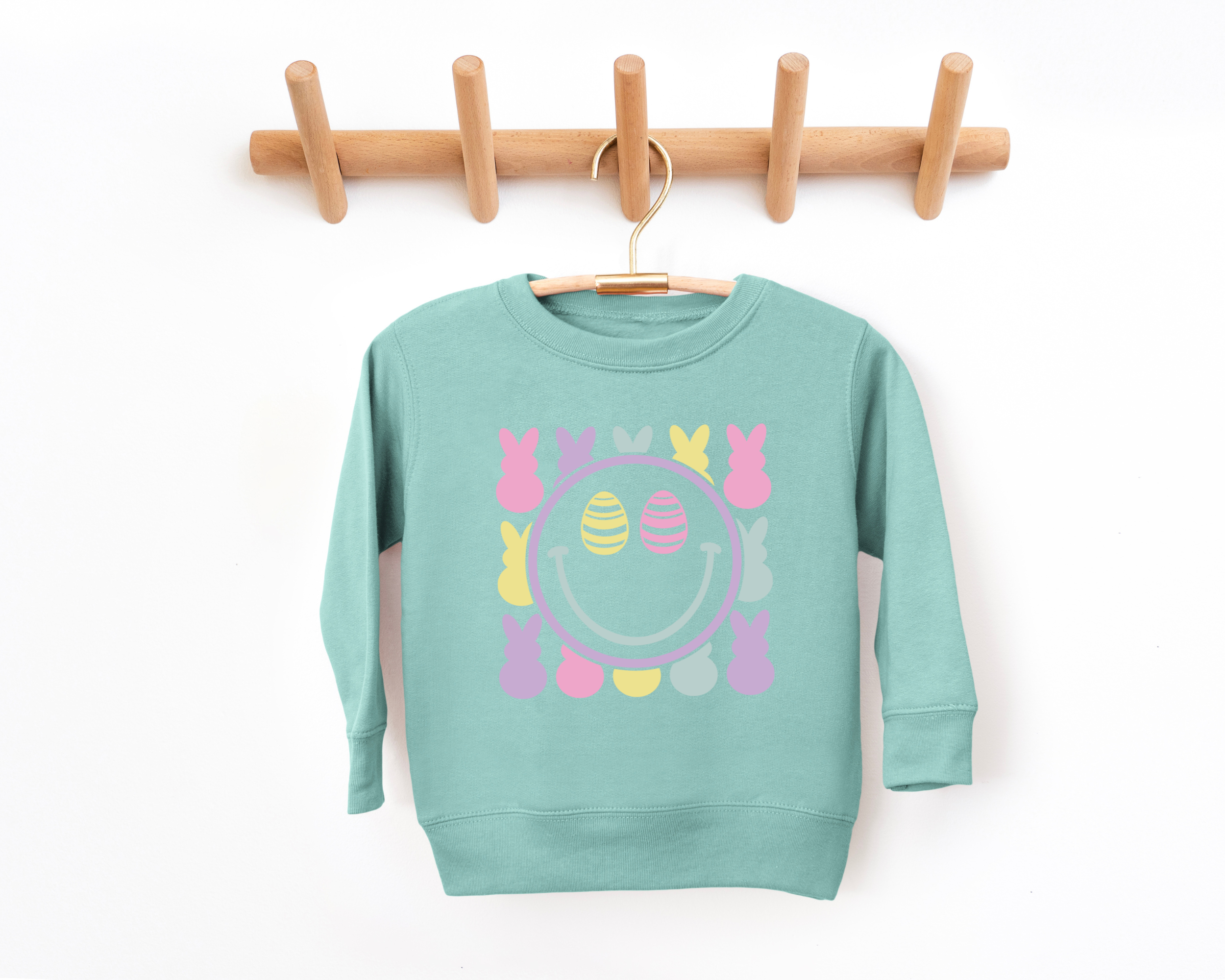 Retro smiley - Kids Easter sweatshirt