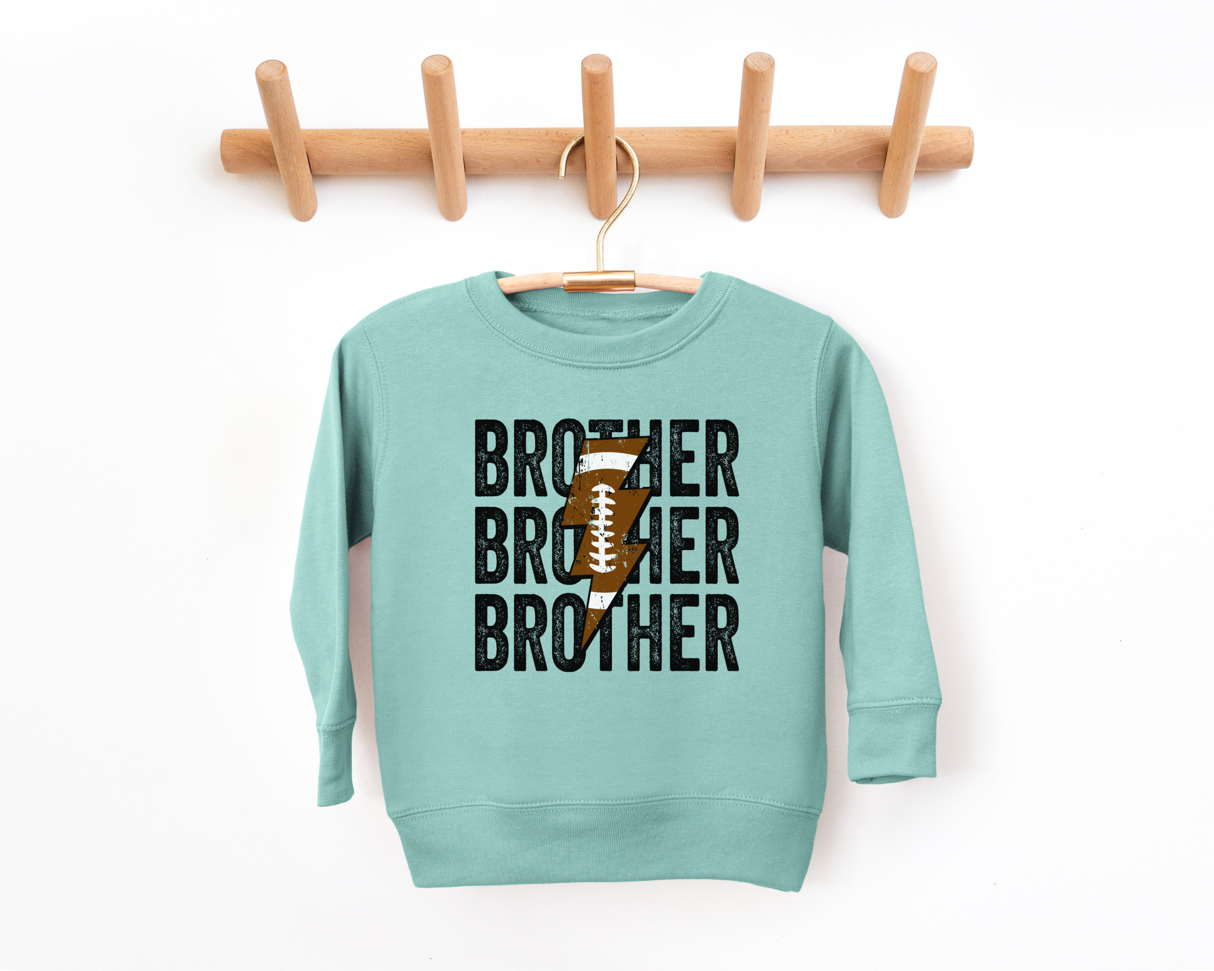 Football Brother Stacked Sweatshirt | Youth