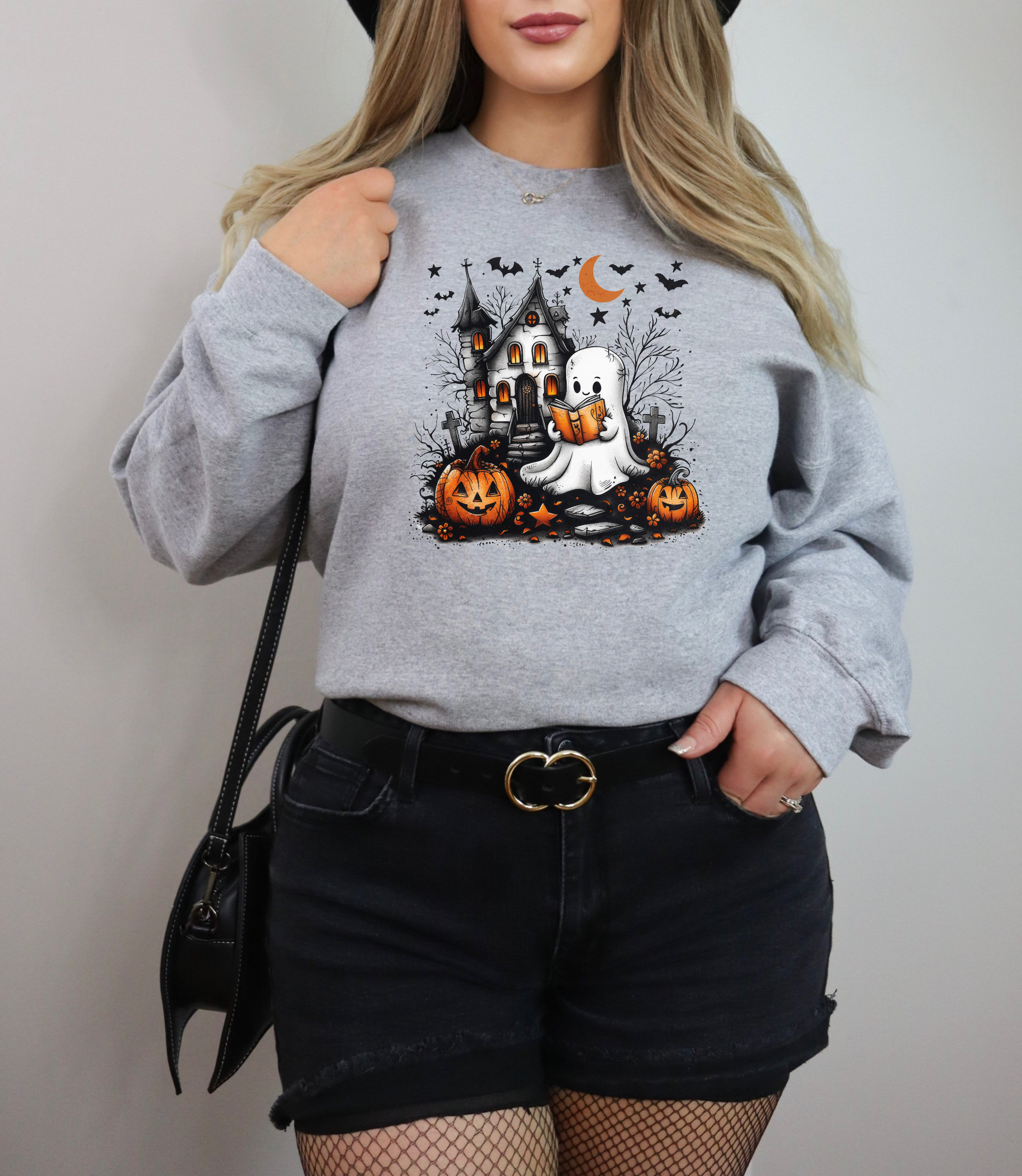 Ghost Book Sweatshirt | Halloween Bookish Sweatshirt